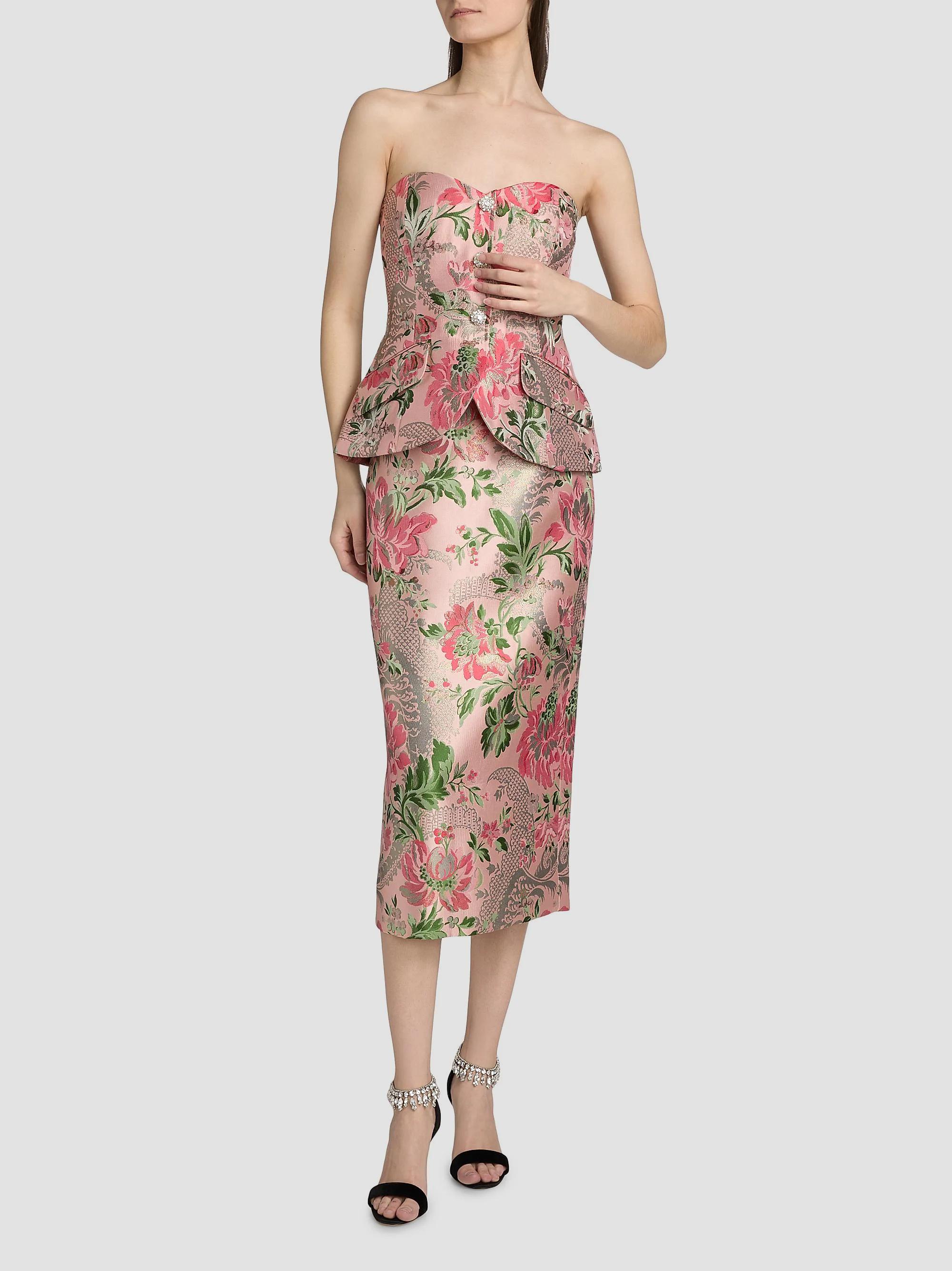 Cara Cara Wes Floral Jacquard Strapless Vest | Saks Fifth Avenue