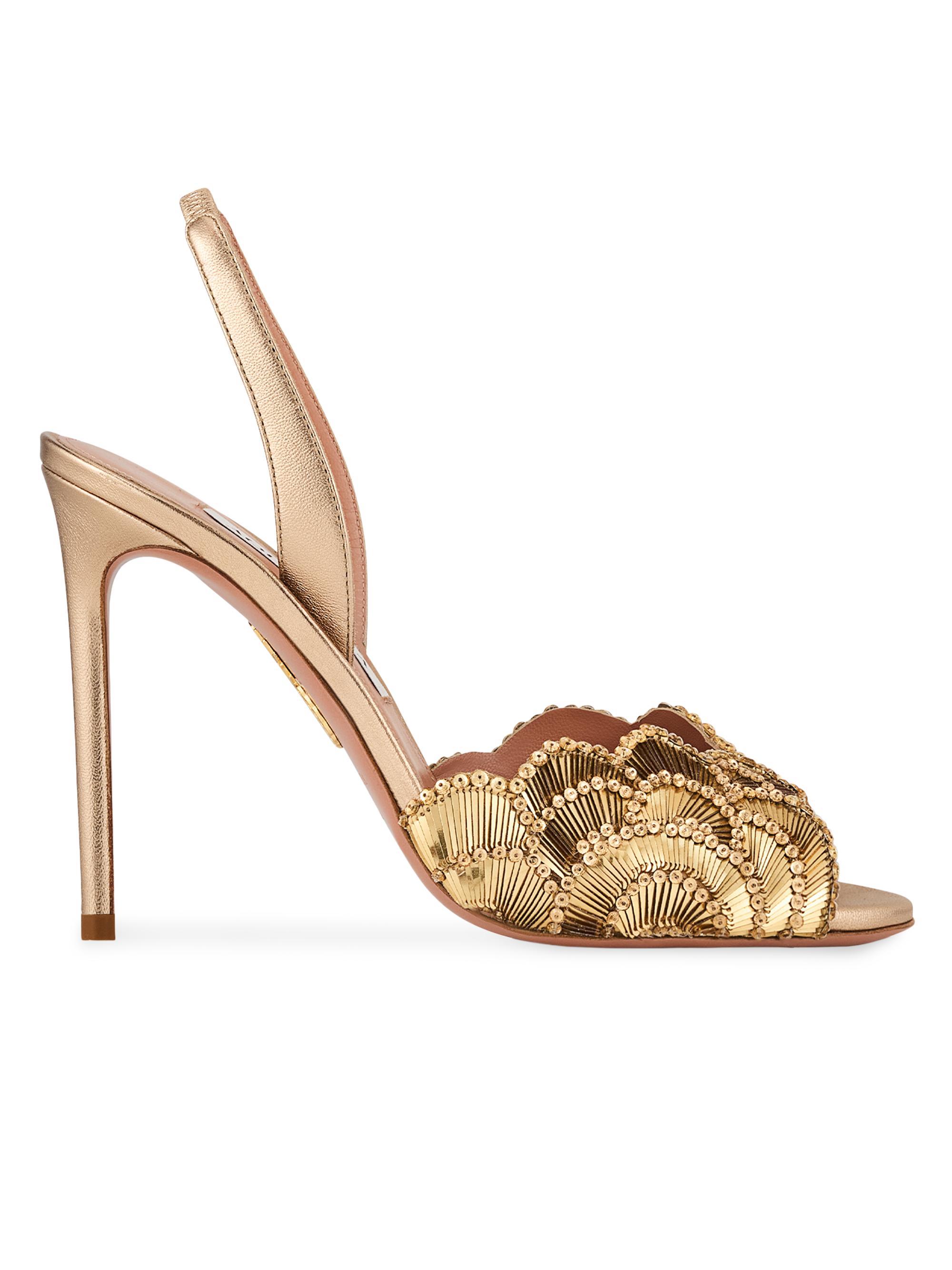 gold dress shoes for women Alexandria Crystal Embellished Heeled Sandals Classic womens oxford shoes. Shoes Heels Gold Heels Gold