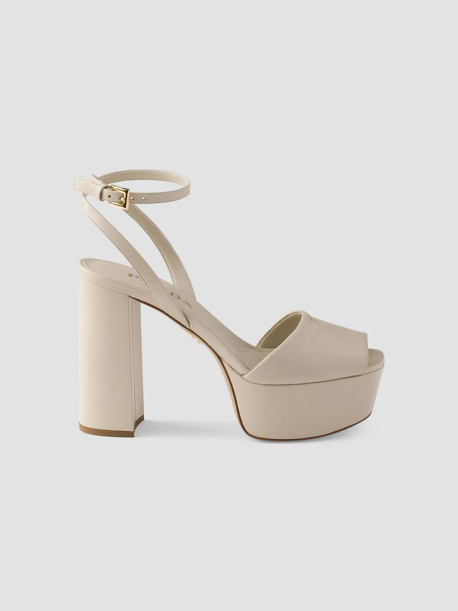 Prada Nappa Leather Platform Sandals | Saks Fifth Avenue