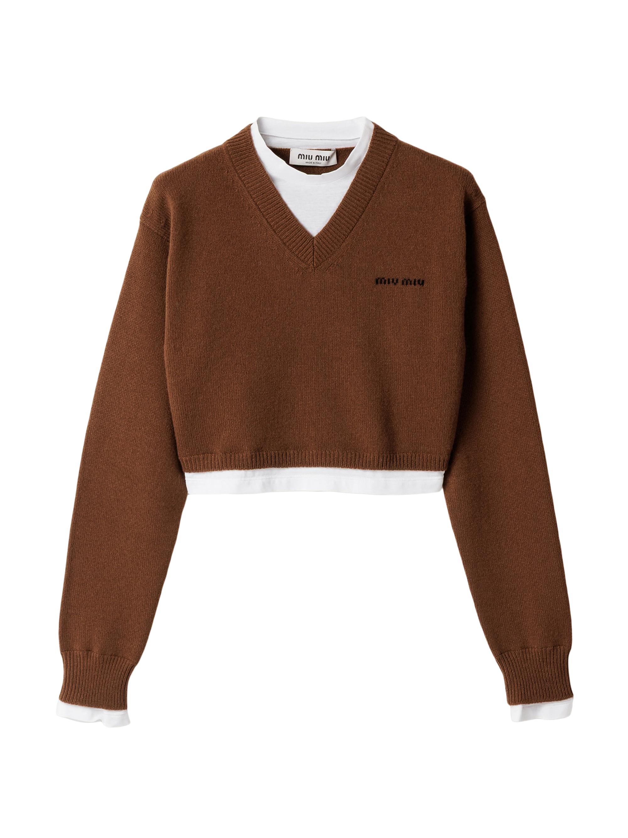 Miu Miu Wool Boatneck Sweater | Saks Fifth Avenue