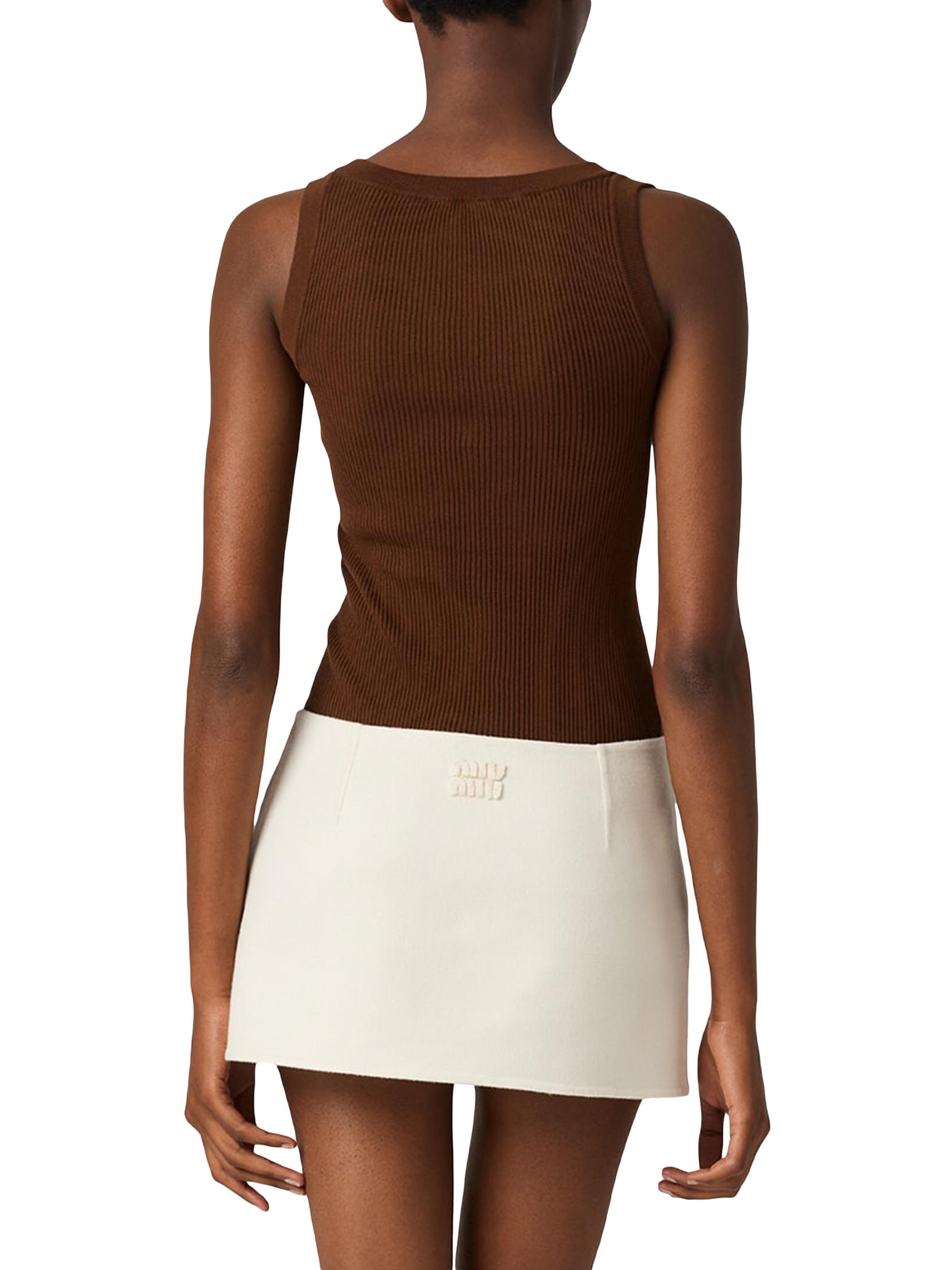 Miu Miu Cotton Knit Tank Top | Saks Fifth Avenue