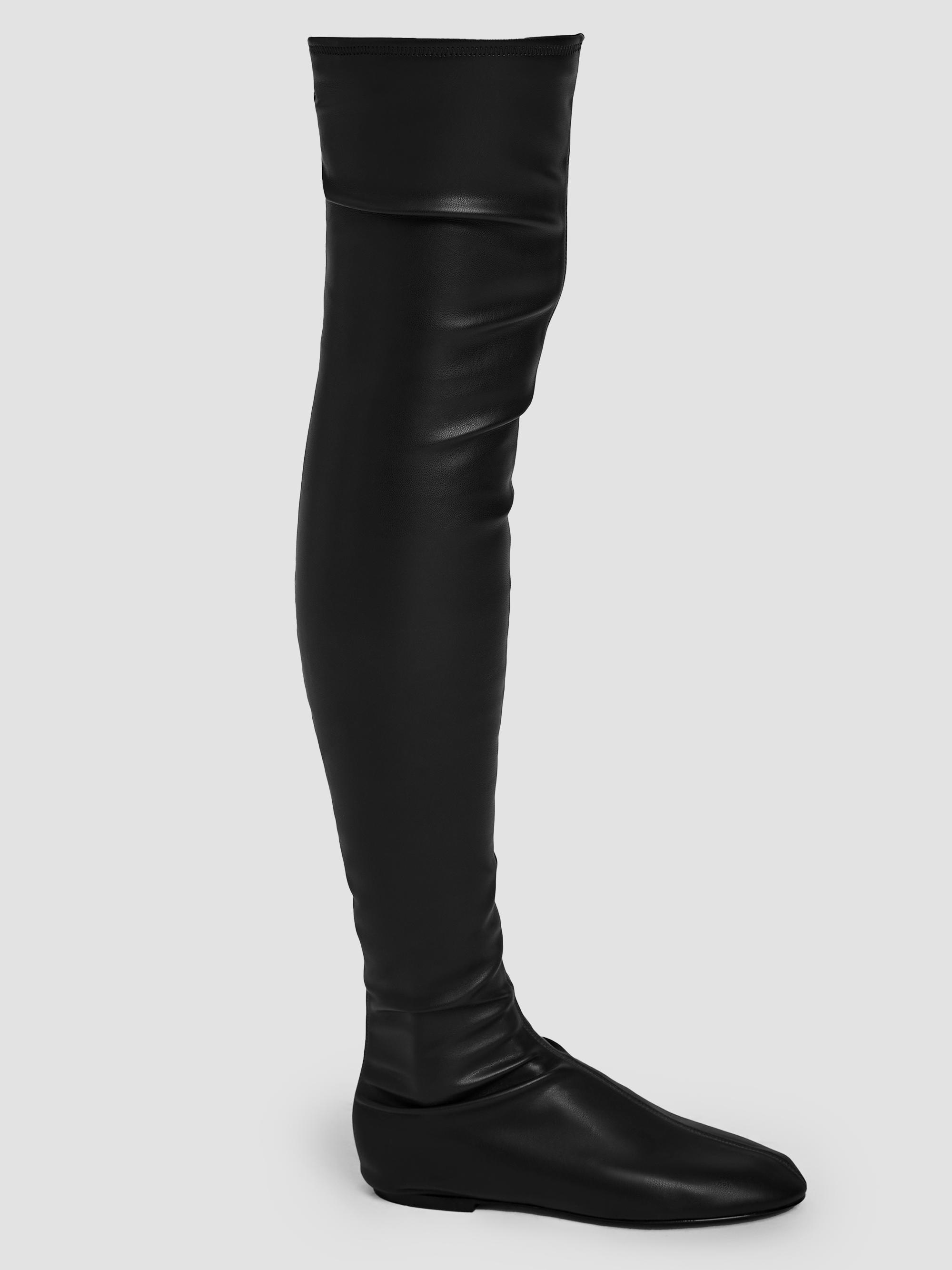 Proenza Schouler Women's Tee Faux Leather Over-The-Knee Boots - Black | Thumbnail 4