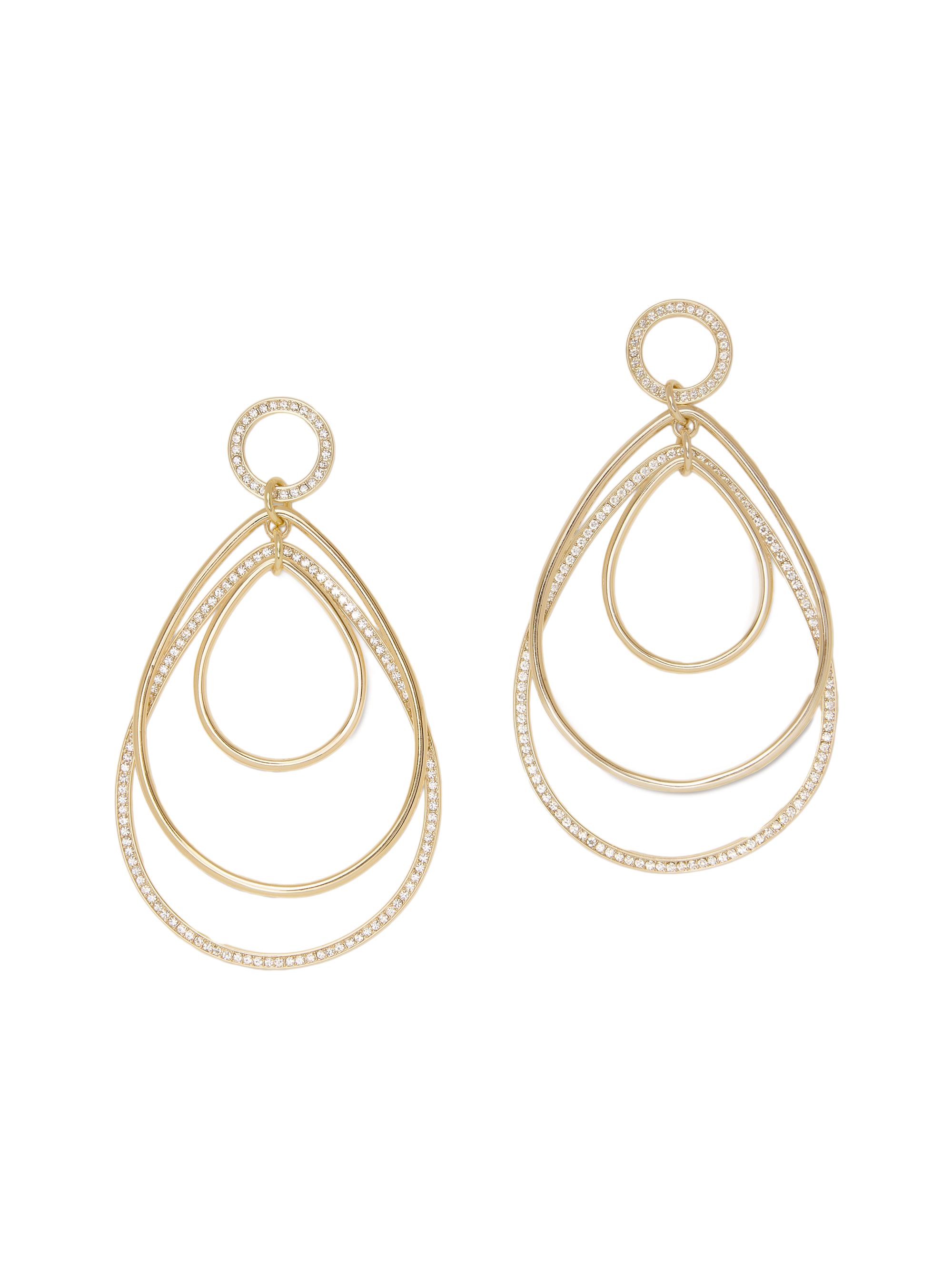 Ramy Brook Women's Sparkle Dot Rena Goldtone & Cubic Zirconia Drop Earrings - Gold