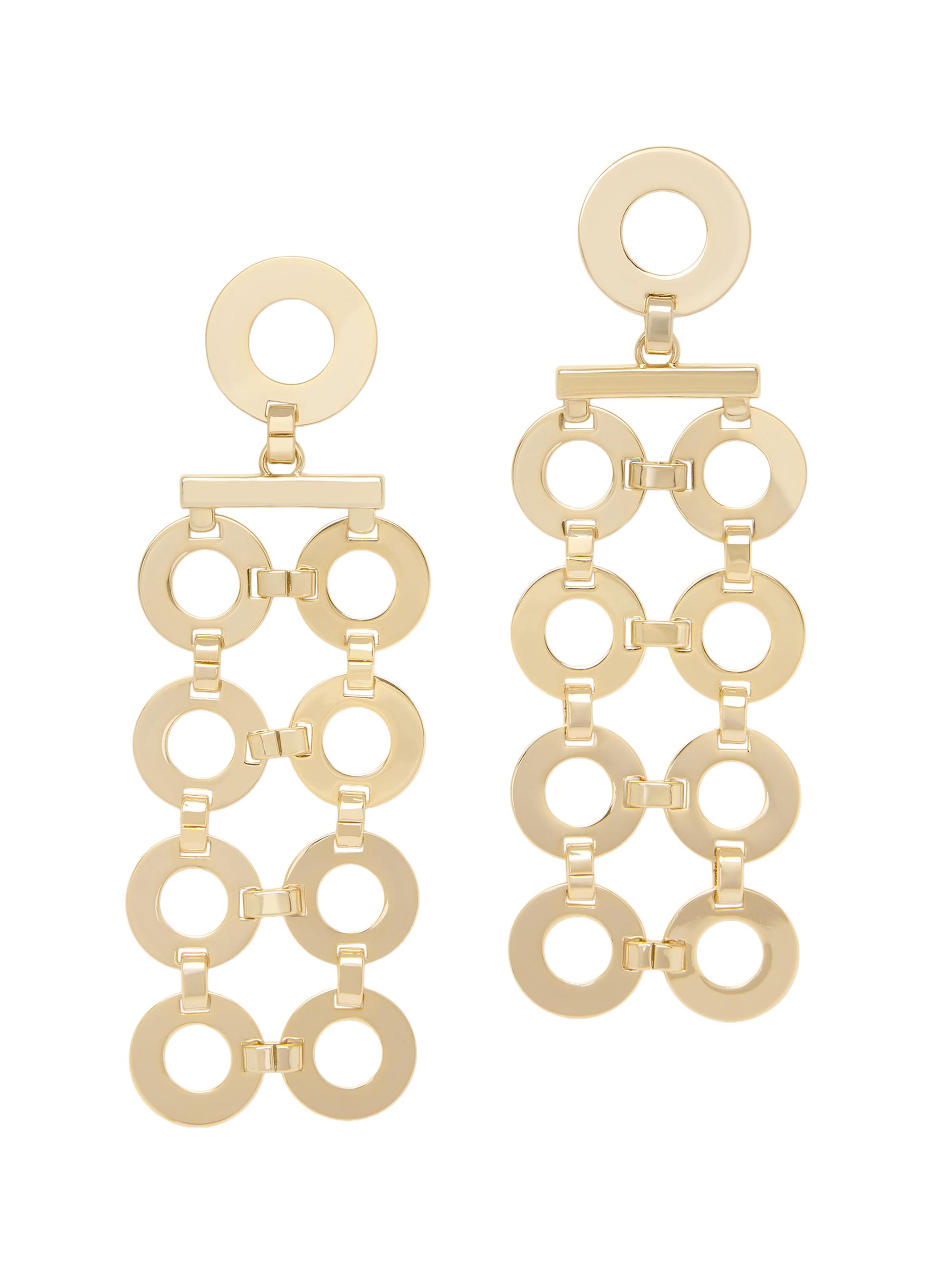 Ramy Brook Women's Ring Link Helen Goldtone Drop Earrings - Gold