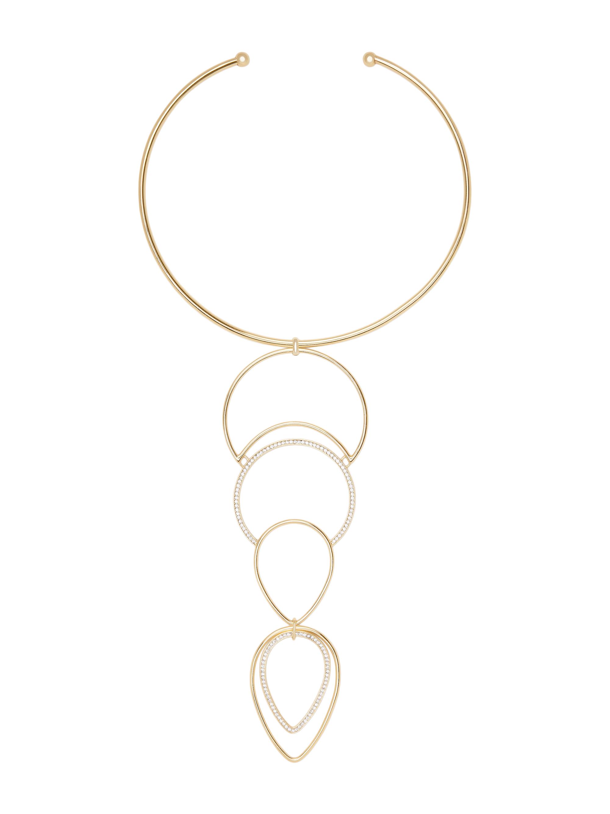 Ramy Brook Women's Sparkle Dot Rena Goldtone & Cubic Zirconia Necklace - Gold