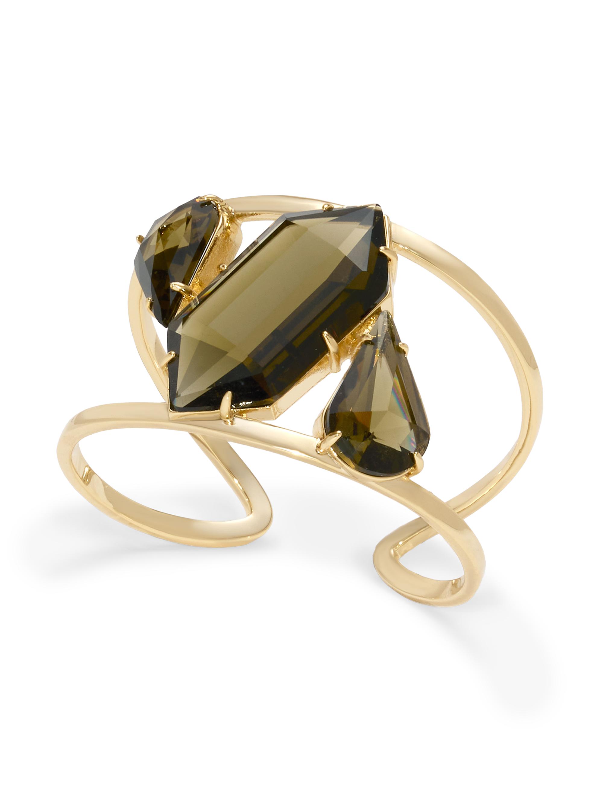 Ramy Brook Women's Stone Jewelry Alanna Cubic Zirconia Cuff Bracelet - Gold