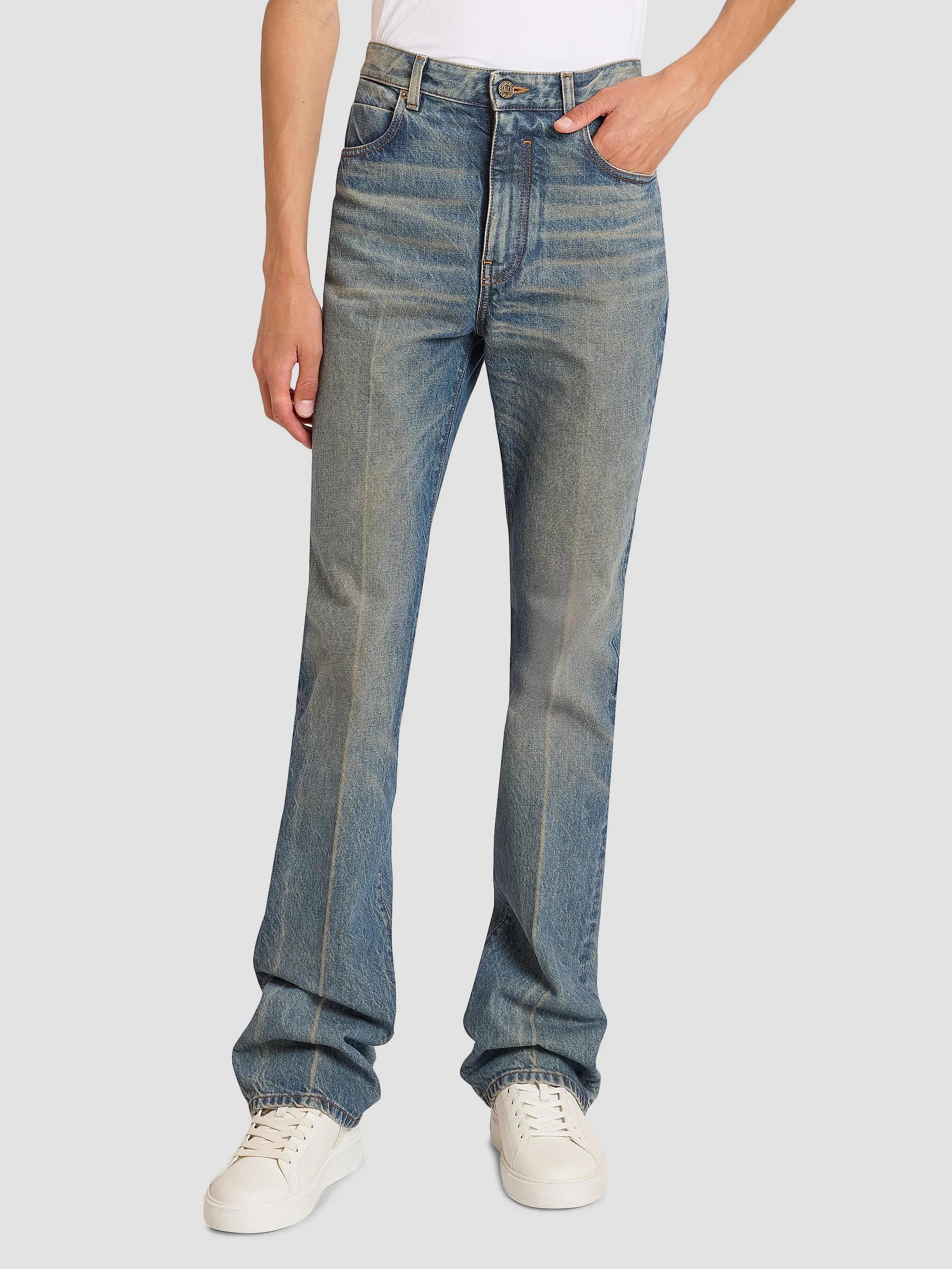 Balmain Slim-Fit Straight-Leg Jeans | Saks Fifth Avenue