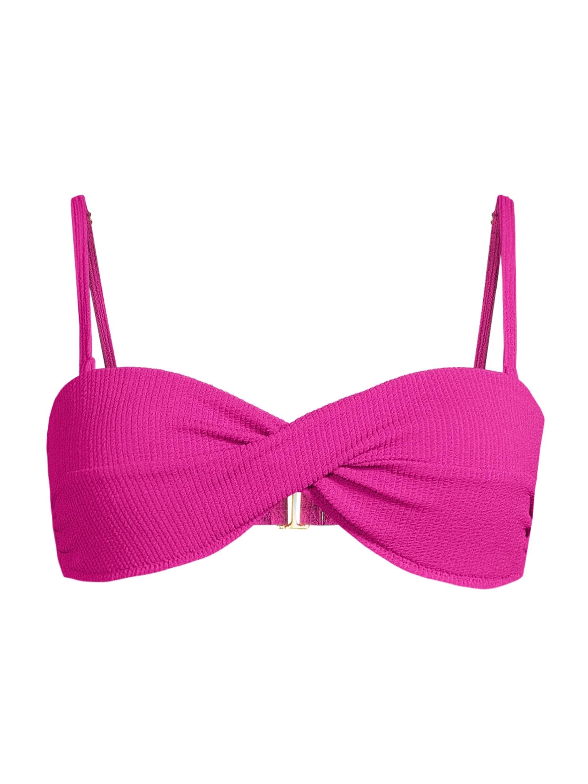 Change of Scenery Women's Loryn Bandeau Bikini Top - Plum Texture