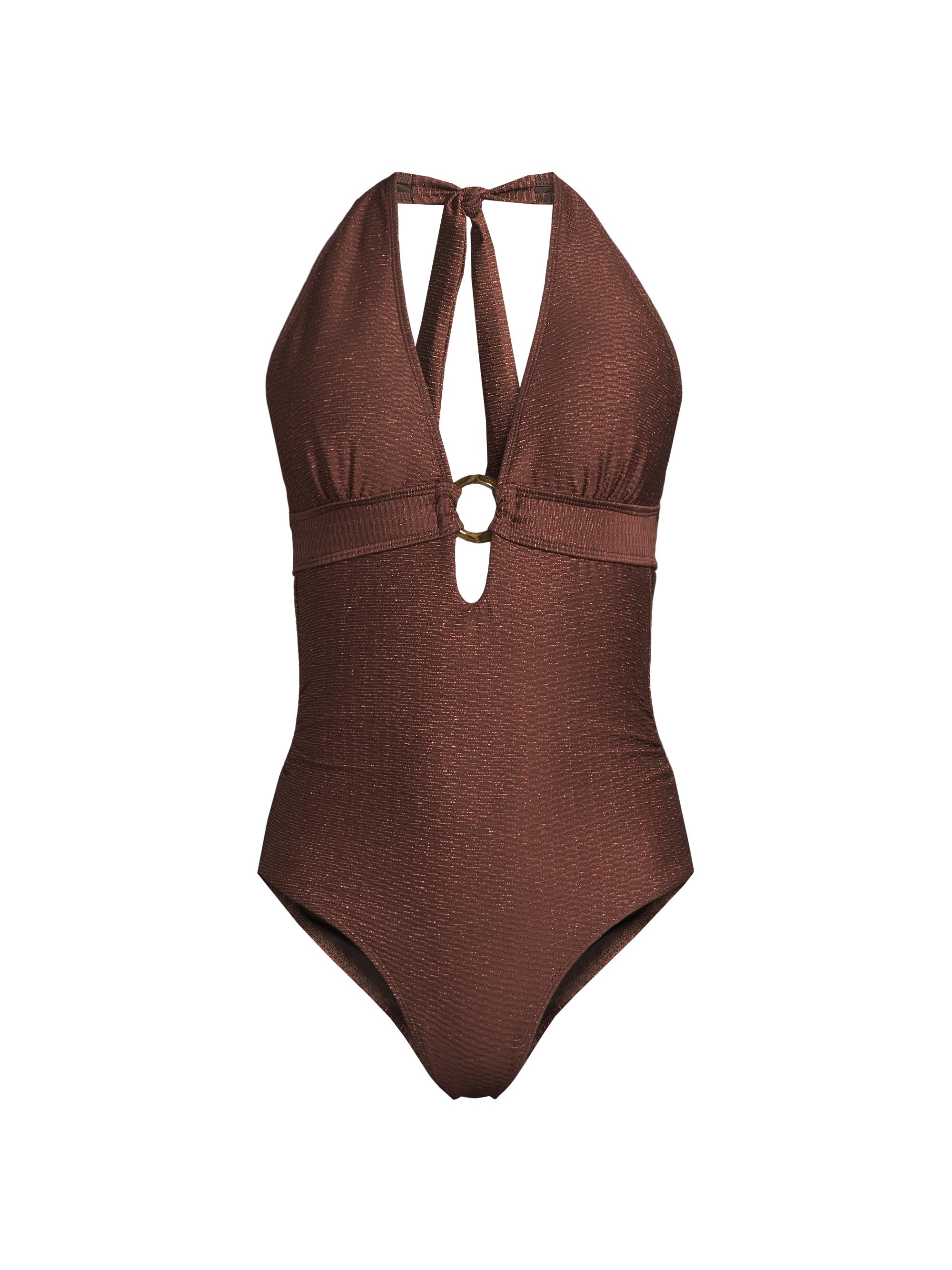 Change of Scenery Women's Gabrielle One-Piece Swimsuit - Cacao Gold Metallic
