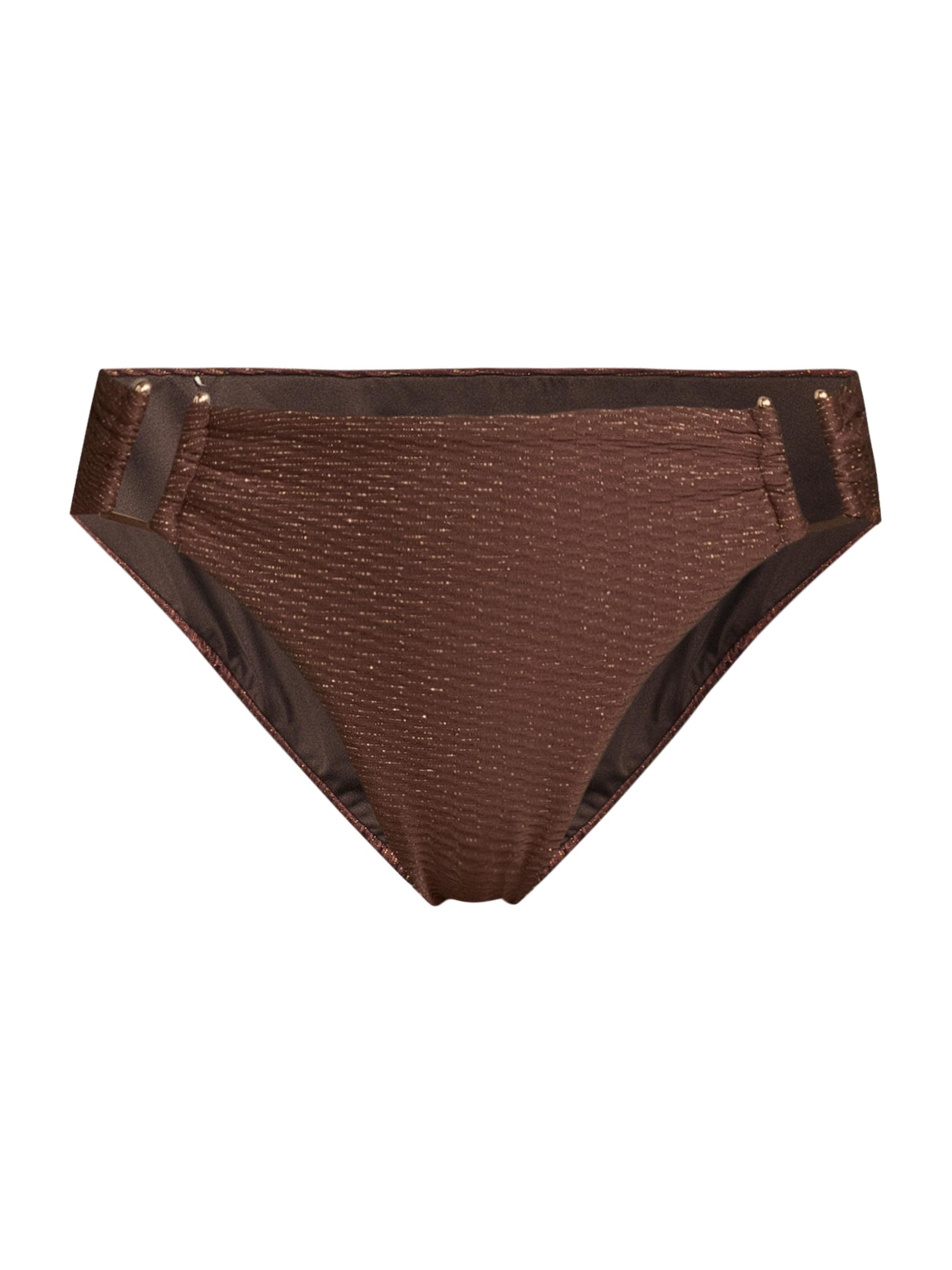Change of Scenery Women's Layla Metallic Bikini Bottom - Cacao Gold Metallic