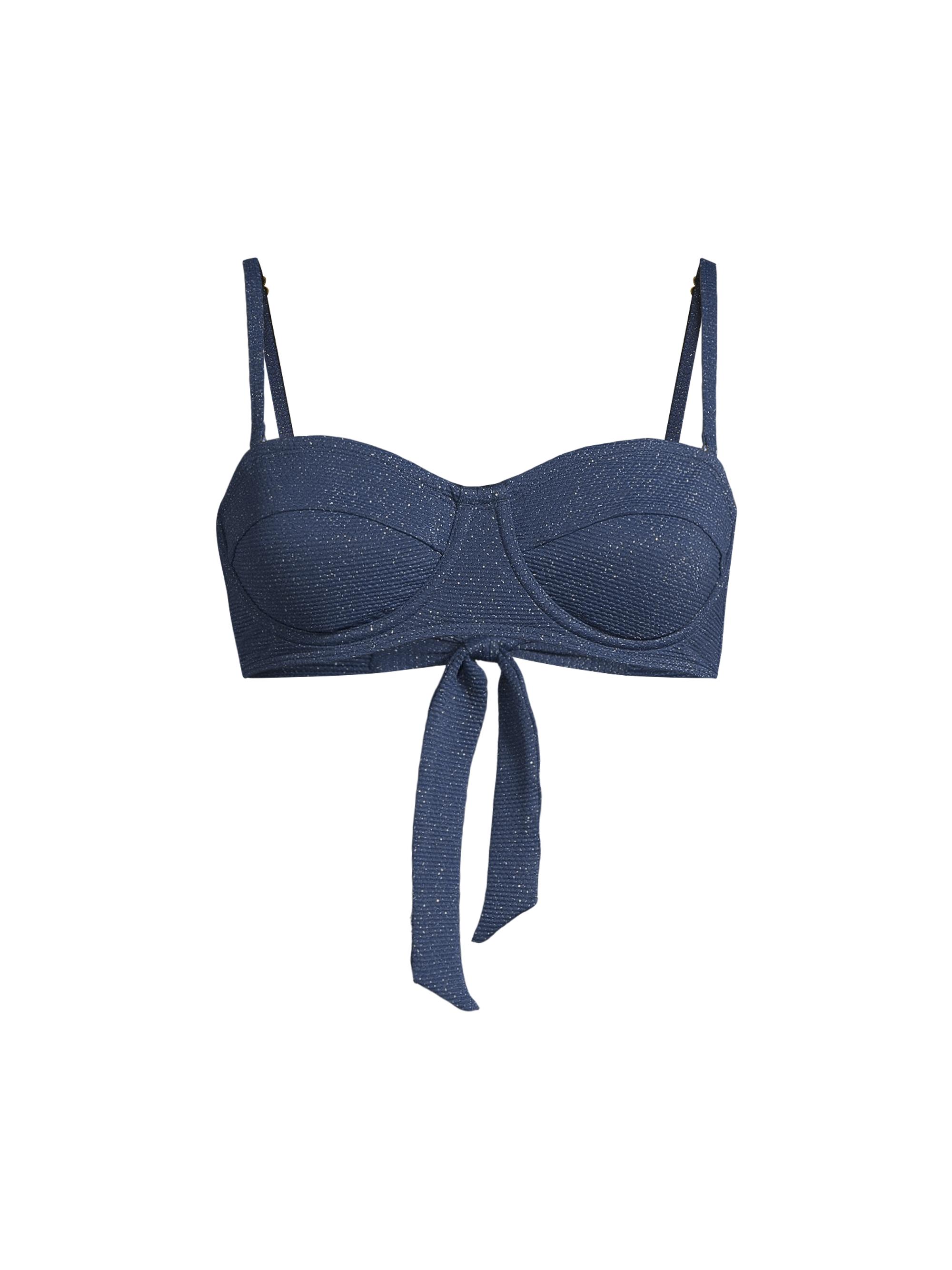Change of Scenery Women's Nellie Bikini Top - Marine Blue Metallic