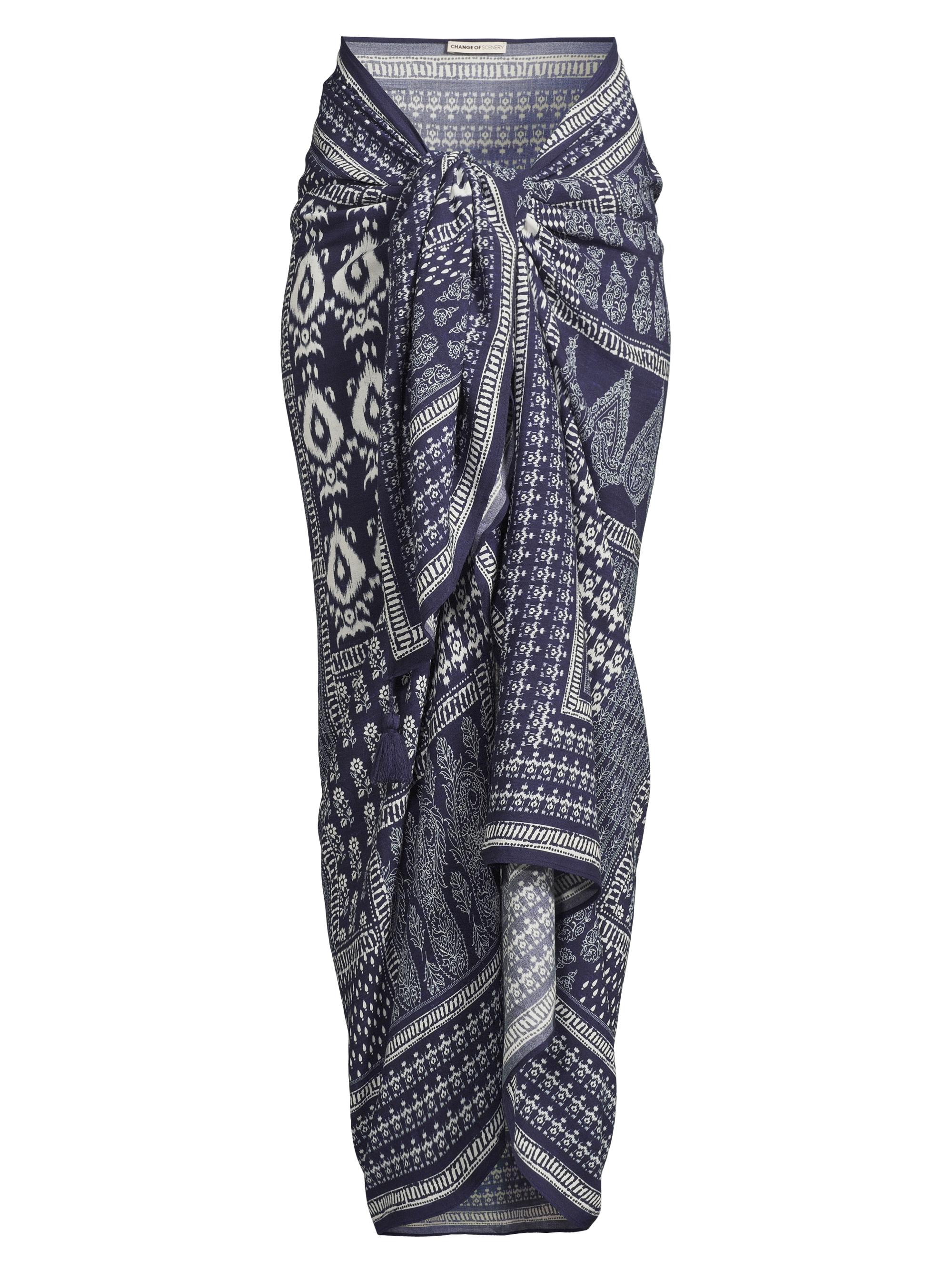 Change of Scenery Women's Melanie Paisley Tie-Waist Pareo - Tivara Ikat