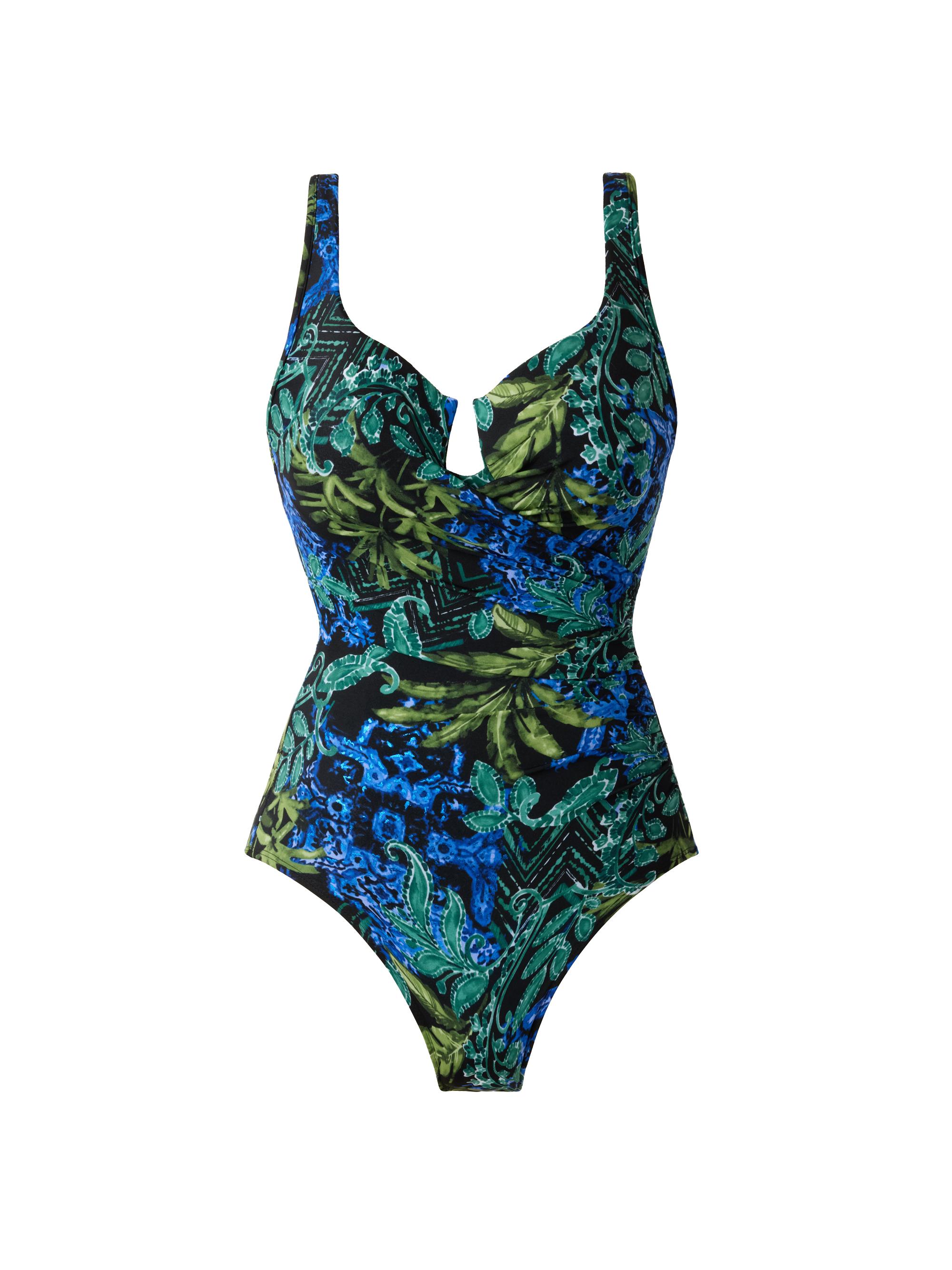 Miraclesuit Swim Women's Gasparilla Escape Floral Swimsuit - Black Multi