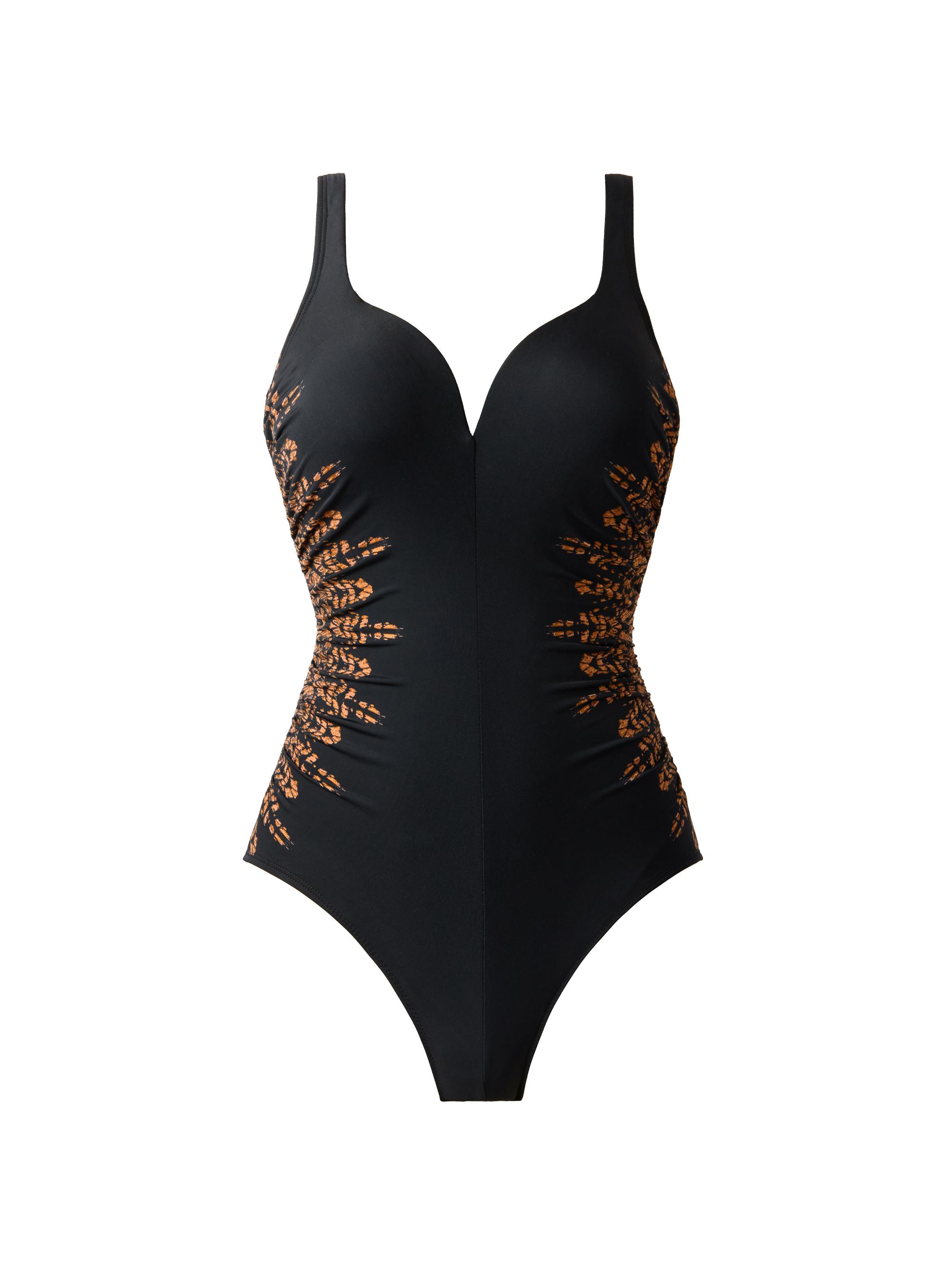 Miraclesuit Swim Women's Costa D'oro Temptress Patterned Swimsuit - Black