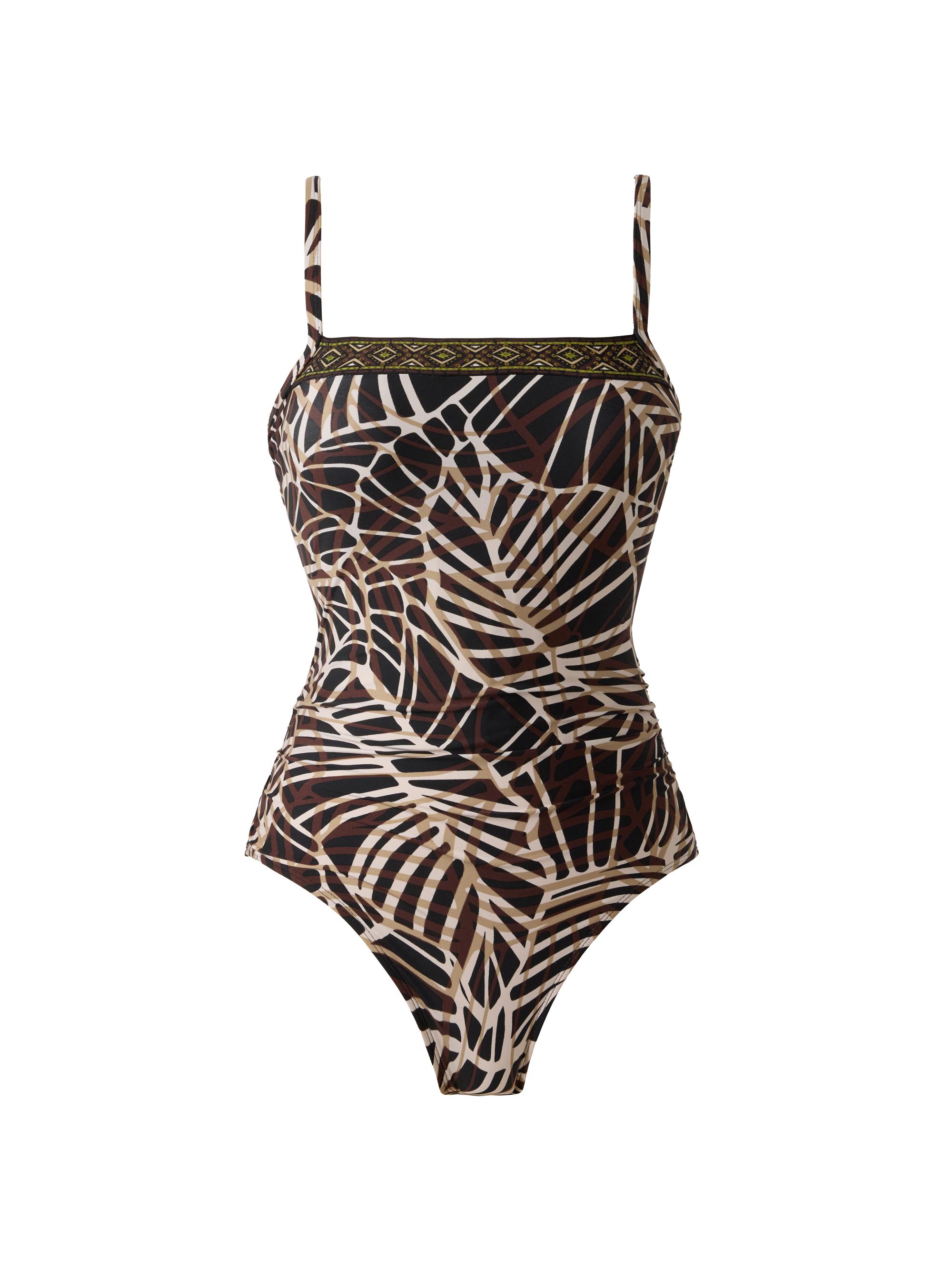 Miraclesuit Swim Women's Lets Be Fronds Kara Floral Swimsuit - Black Multi