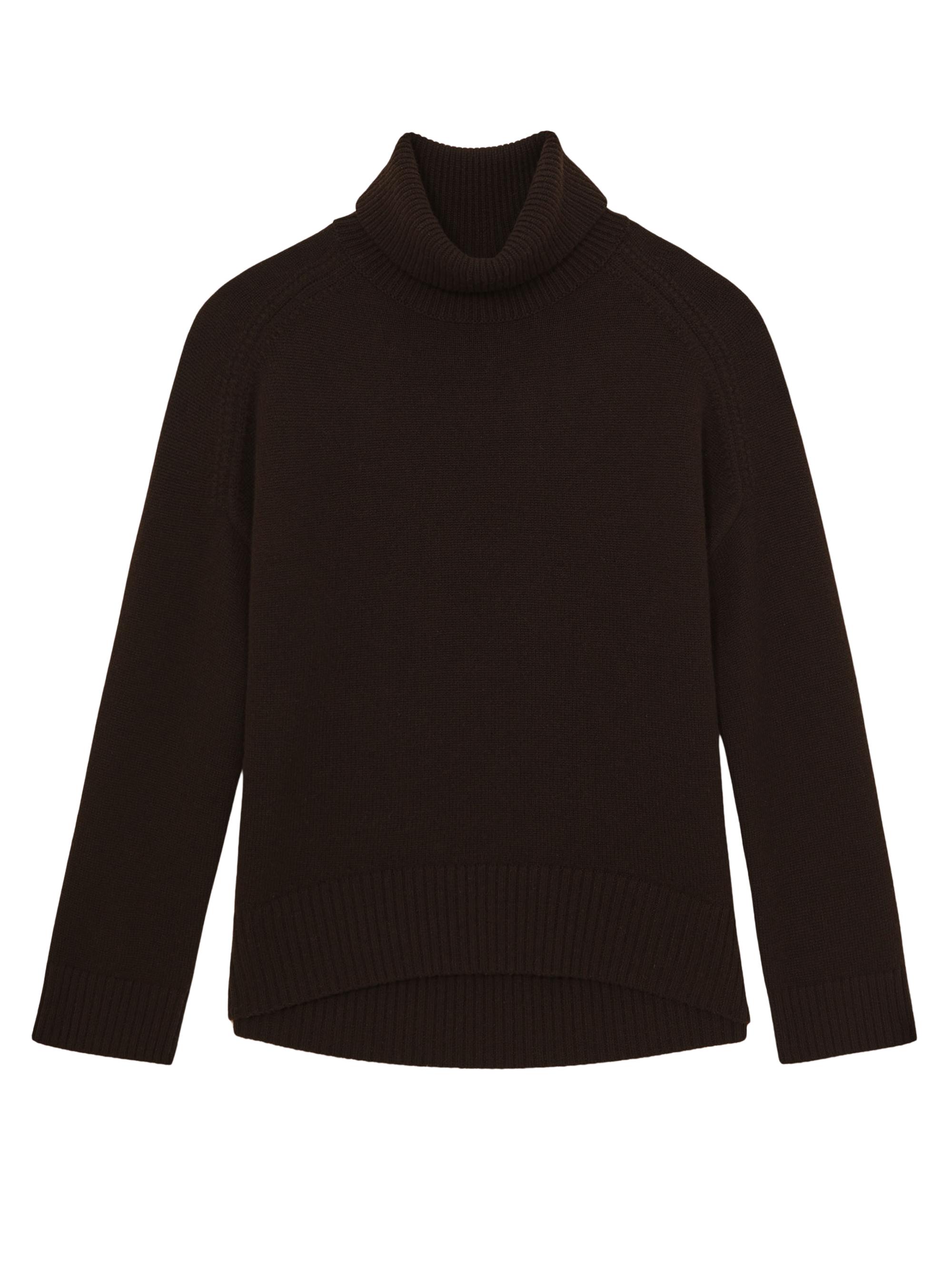 Reiss Women's Brooklyn Wool-Cashmere Blend Sweater - Chocolate Brown