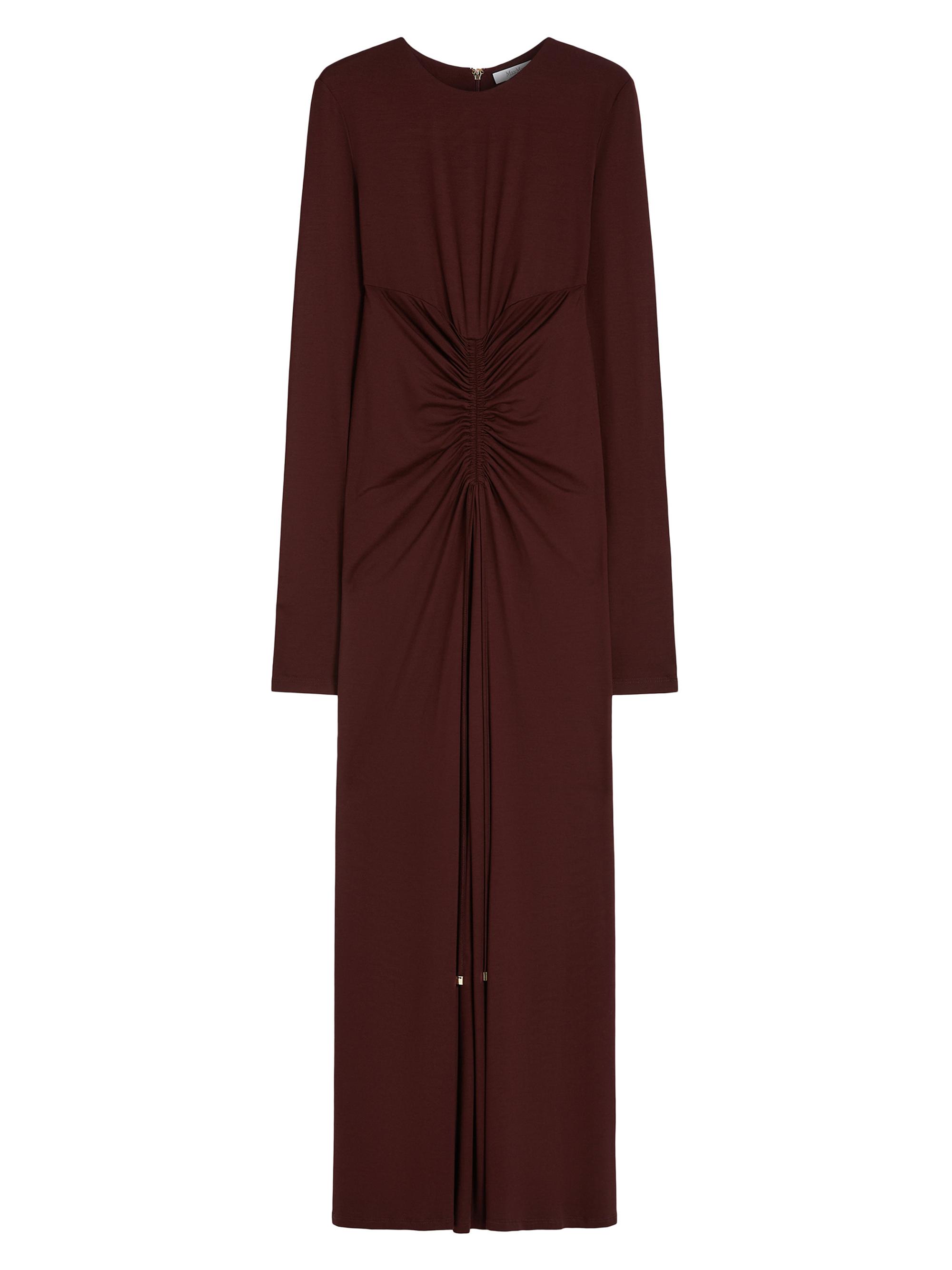 Max Mara Women's Stretch Jersey Long Dress - Cherry