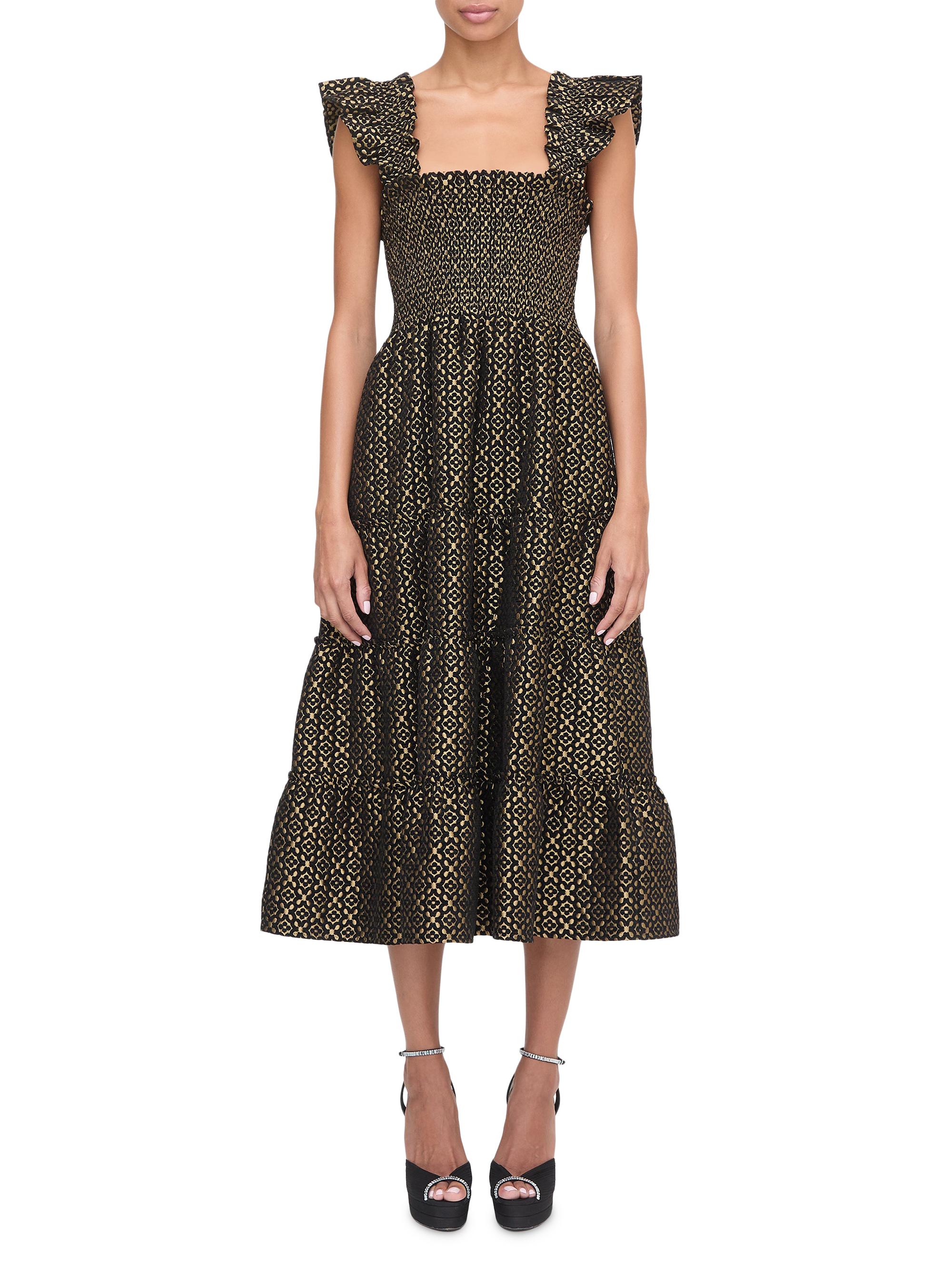 Hill House Home Women's The Ellie Nap Dress - Metallic Brocade
