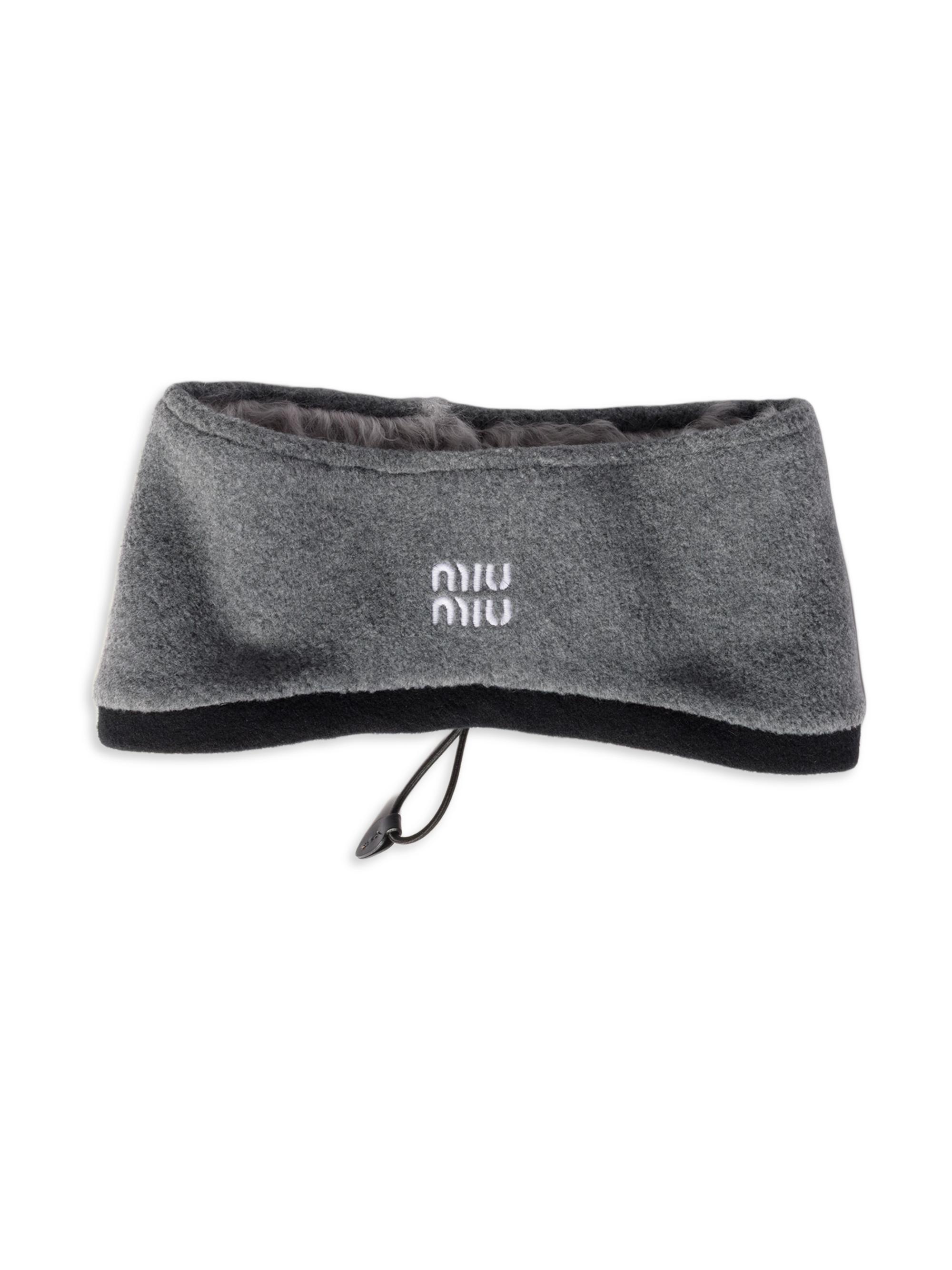 Miu Miu Women's Fleece Headband - Grey