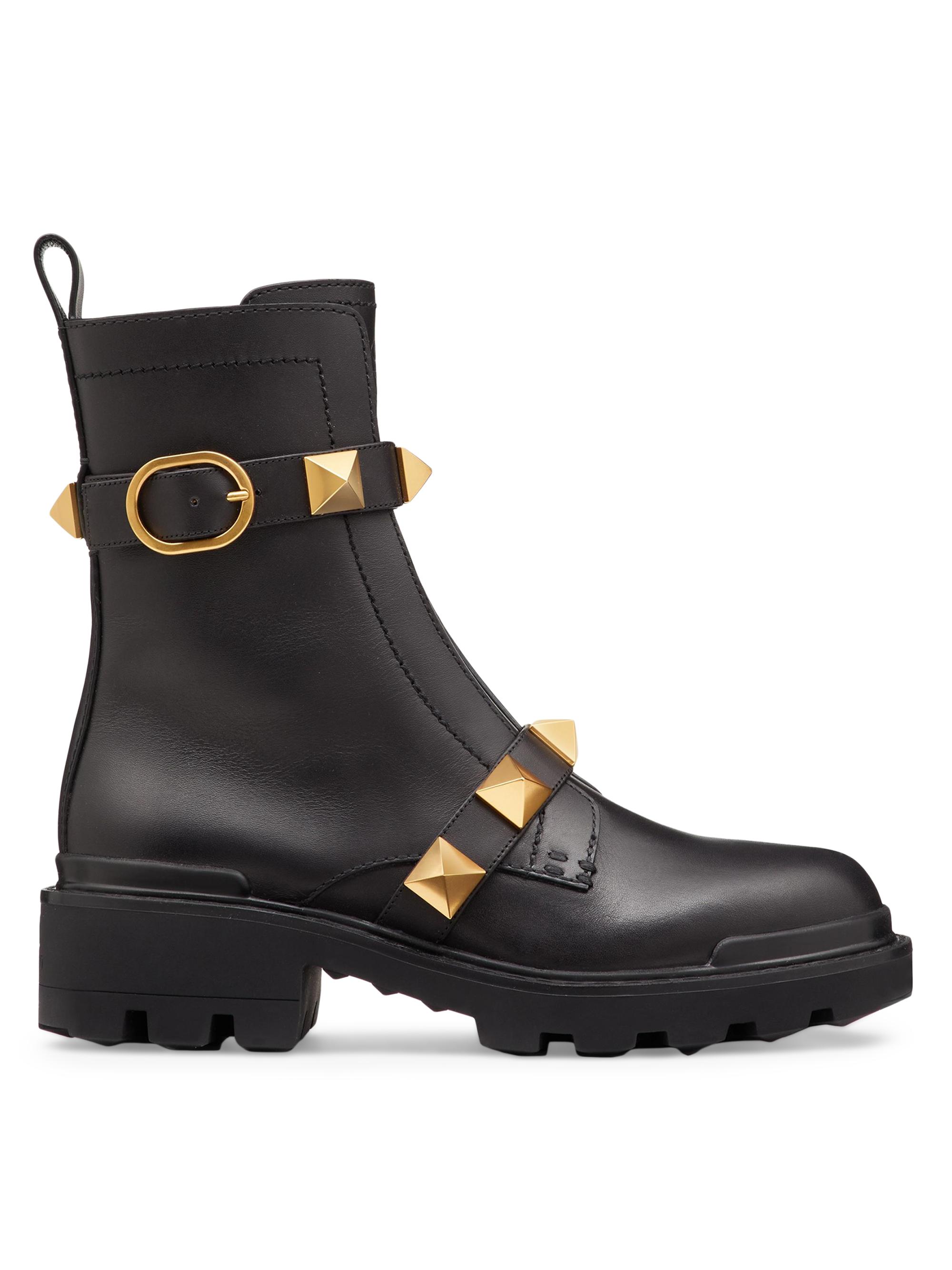 Valentino Garavani Rockstud 20MM Calfskin Ankle Boots | Saks Fifth