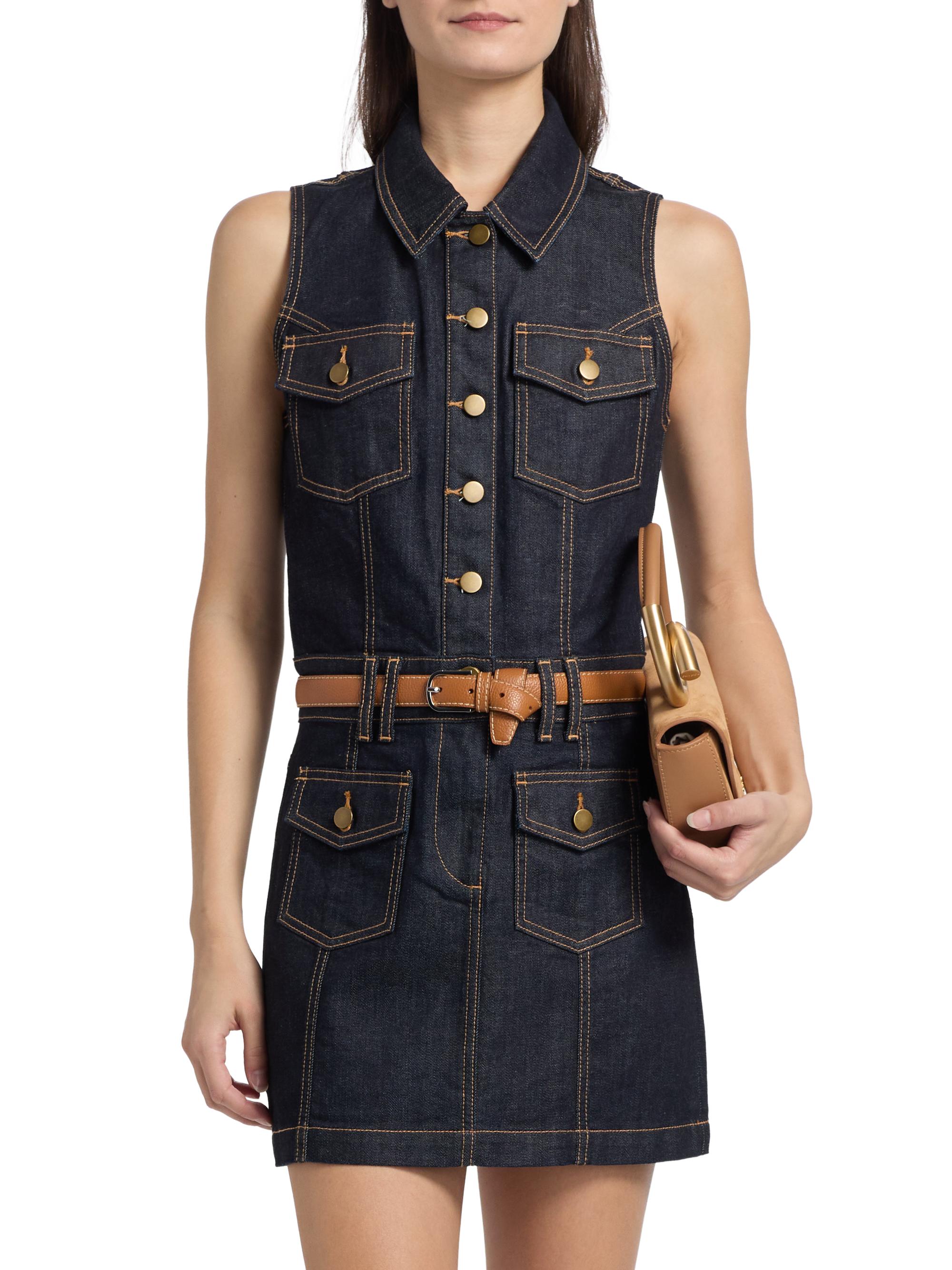Ramy Brook Jenna Sleeveless Denim Minidress | Saks Fifth Avenue