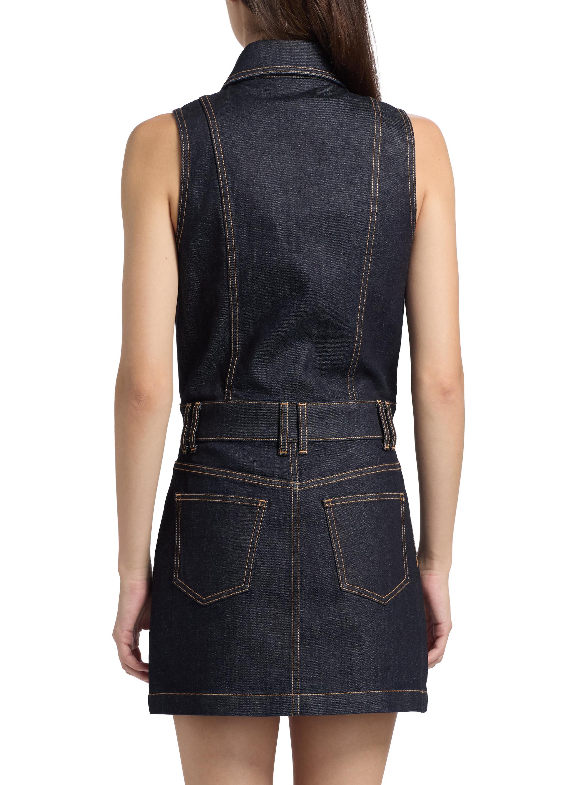 Ramy Brook Jenna Sleeveless Denim Minidress | Saks Fifth Avenue