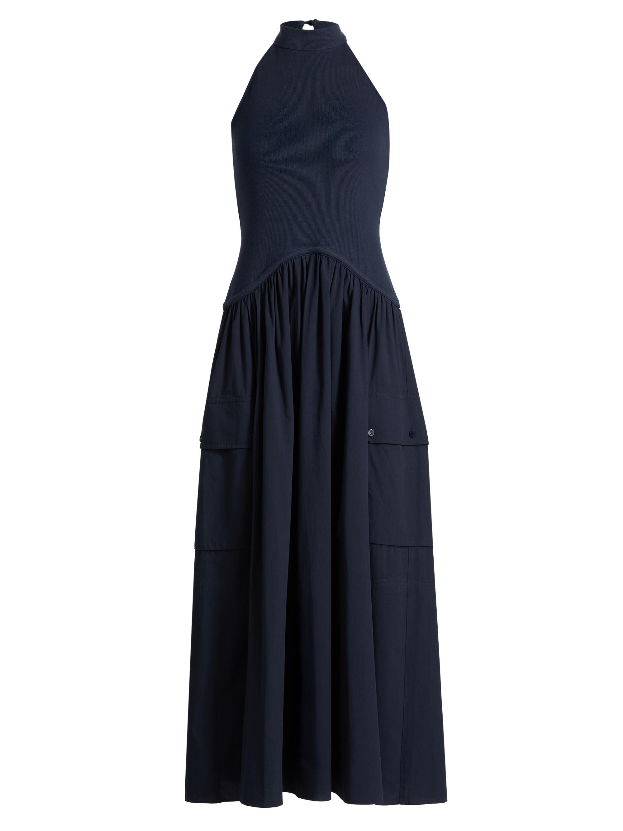 Ramy Brook Women's Simonne Cotton-Blend A-Line Maxi Dress - Navy