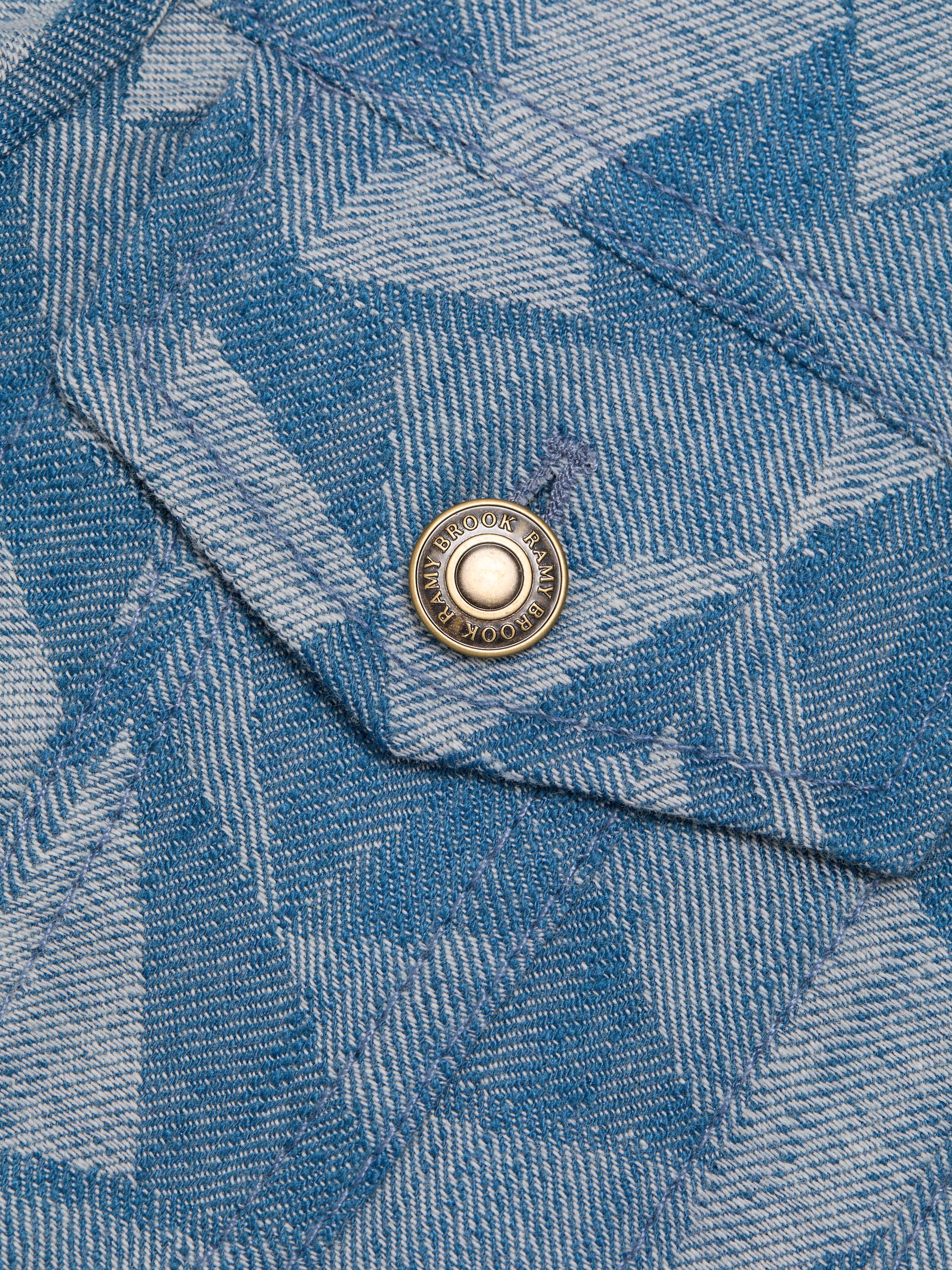 Ramy Brook Angelica Geometric Denim Jacket | Saks Fifth Avenue