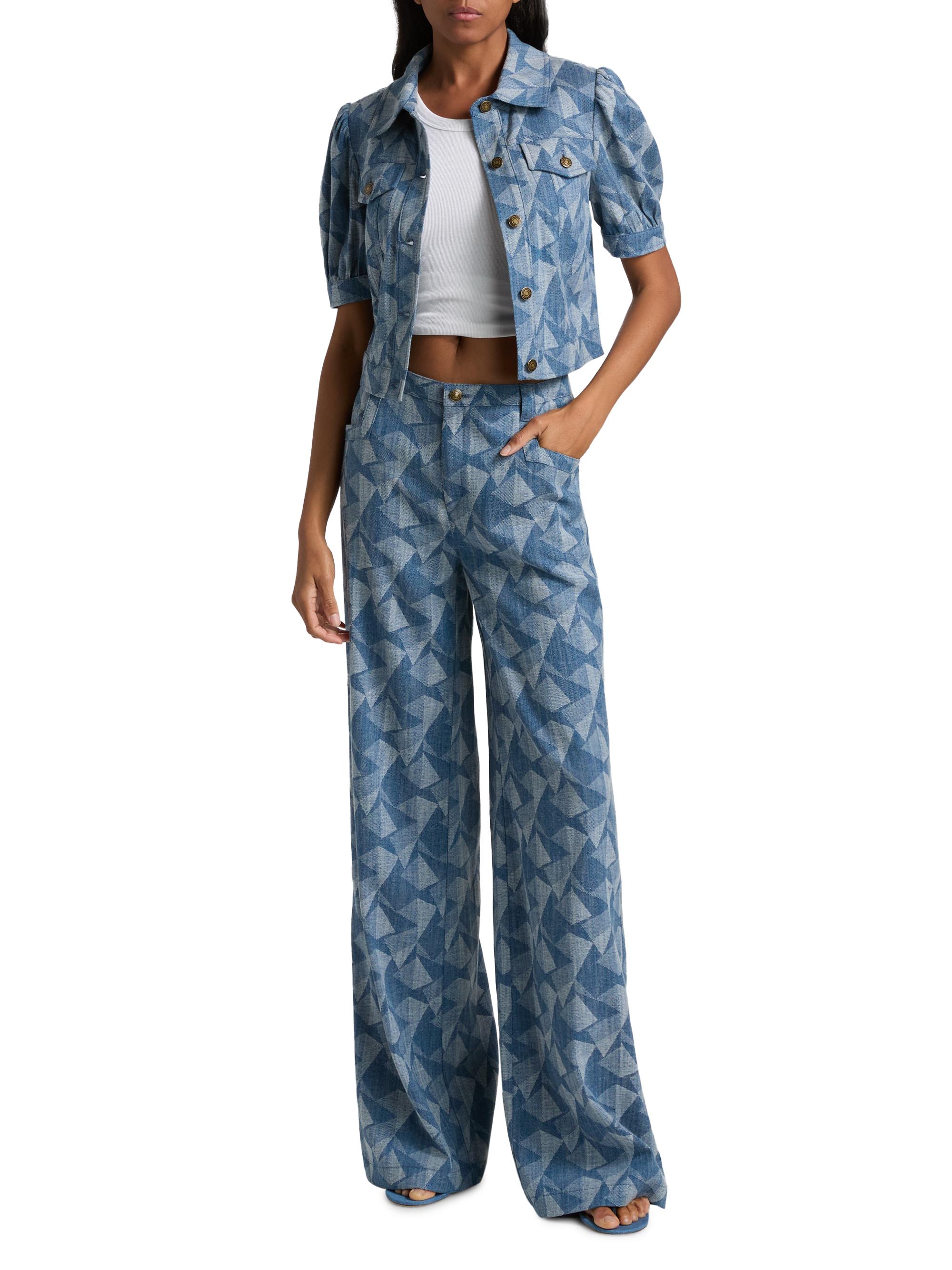 Ramy Brook Angelica Geometric Denim Jacket | Saks Fifth Avenue