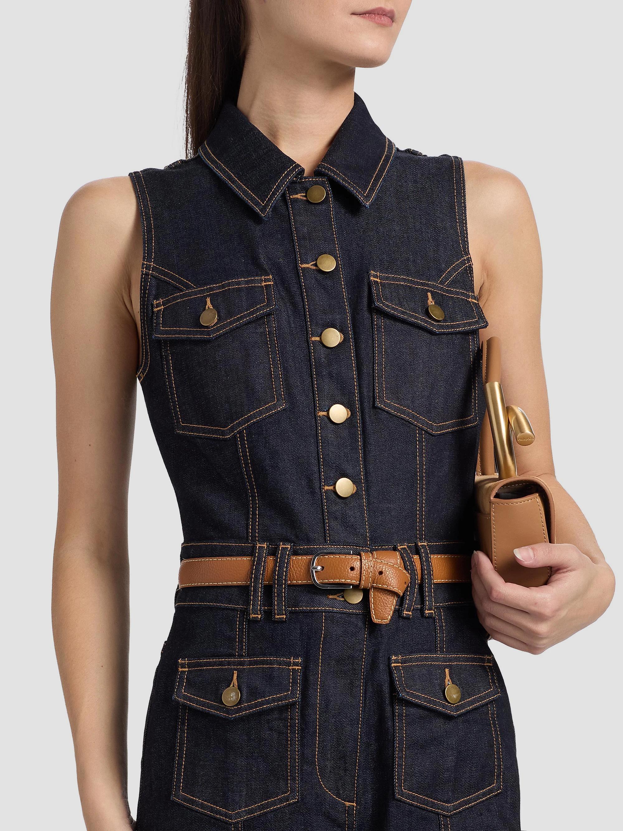 Ramy Brook Stephania Denim Sleeveless Jumpsuit | Saks Fifth Avenue