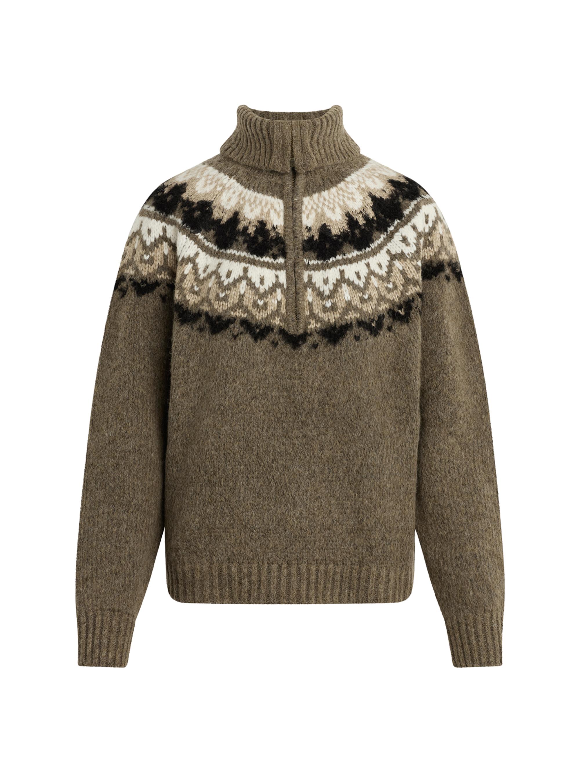 Joe's Jeans Women's The Wells Fair Isle-Inspired Sweater - Olive Multi Fair Isle