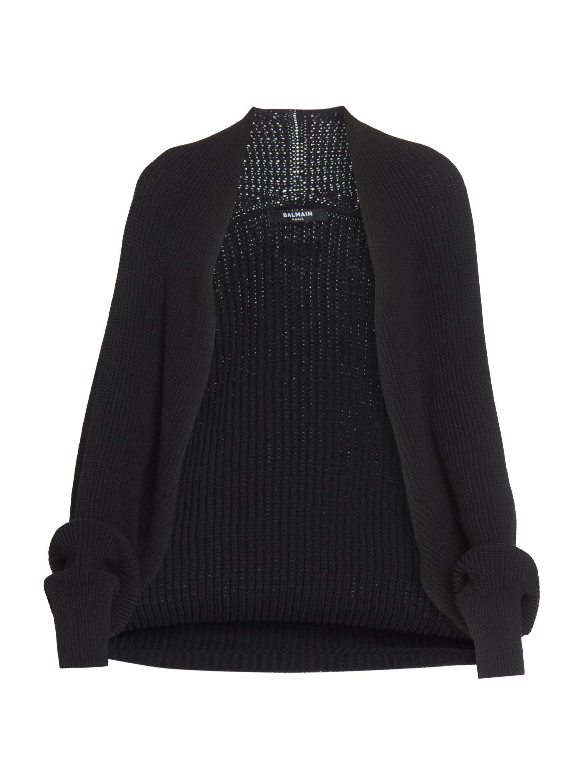Giorgio Armani Wool-Blend Textured Longline Cardigan | Saks Fifth