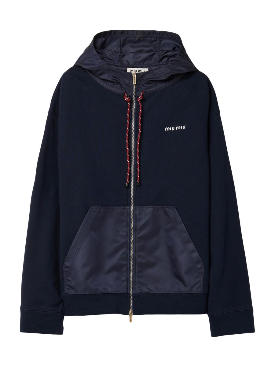 Miu Miu　Y2K シルクトップ パーカー　ドローコード付き　サイズ40 54356157?w=400