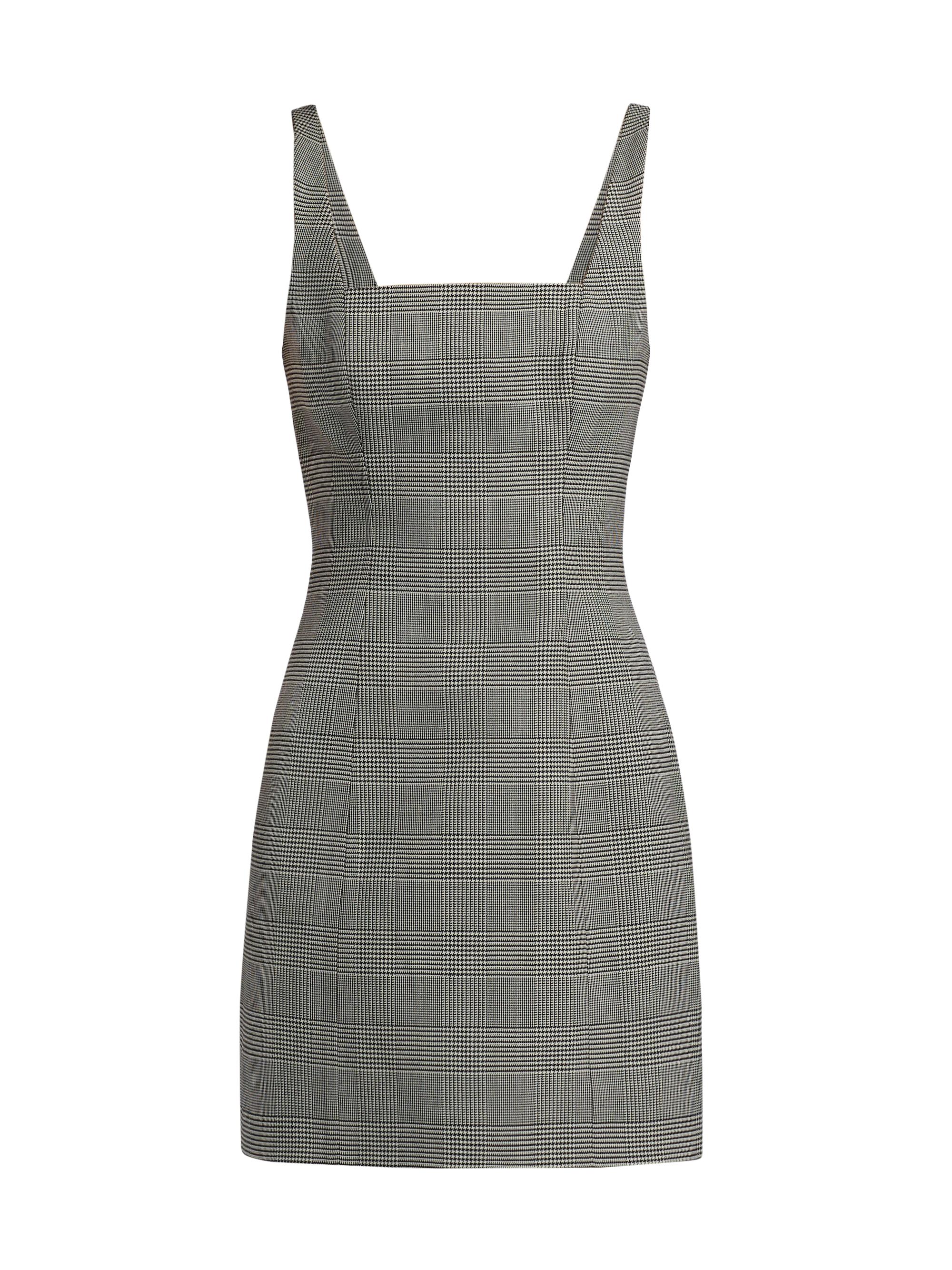 Balmain Women's Prince of Wales Jacquard Minidress - Noir Blanc