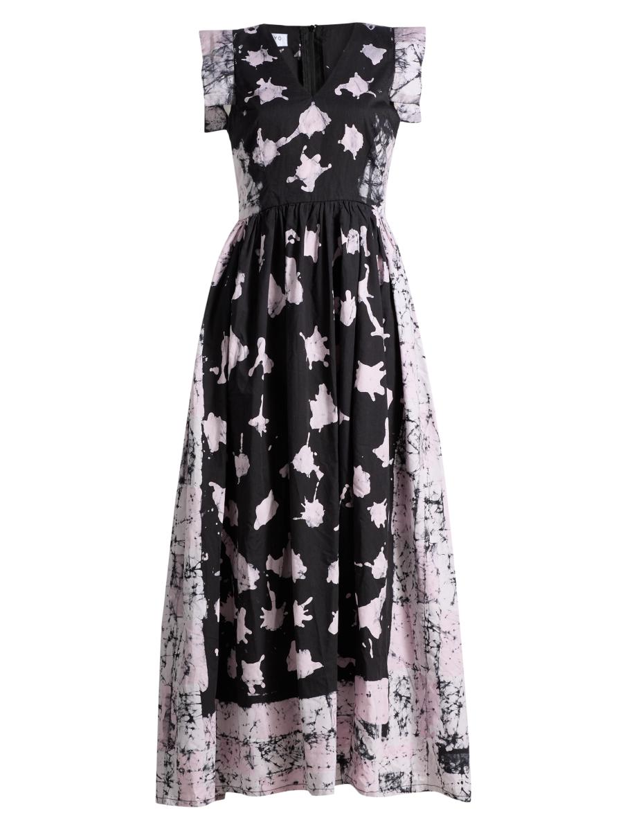 Busayo Women's Korede Ikat-inspired Cotton Maxi Dress In Black