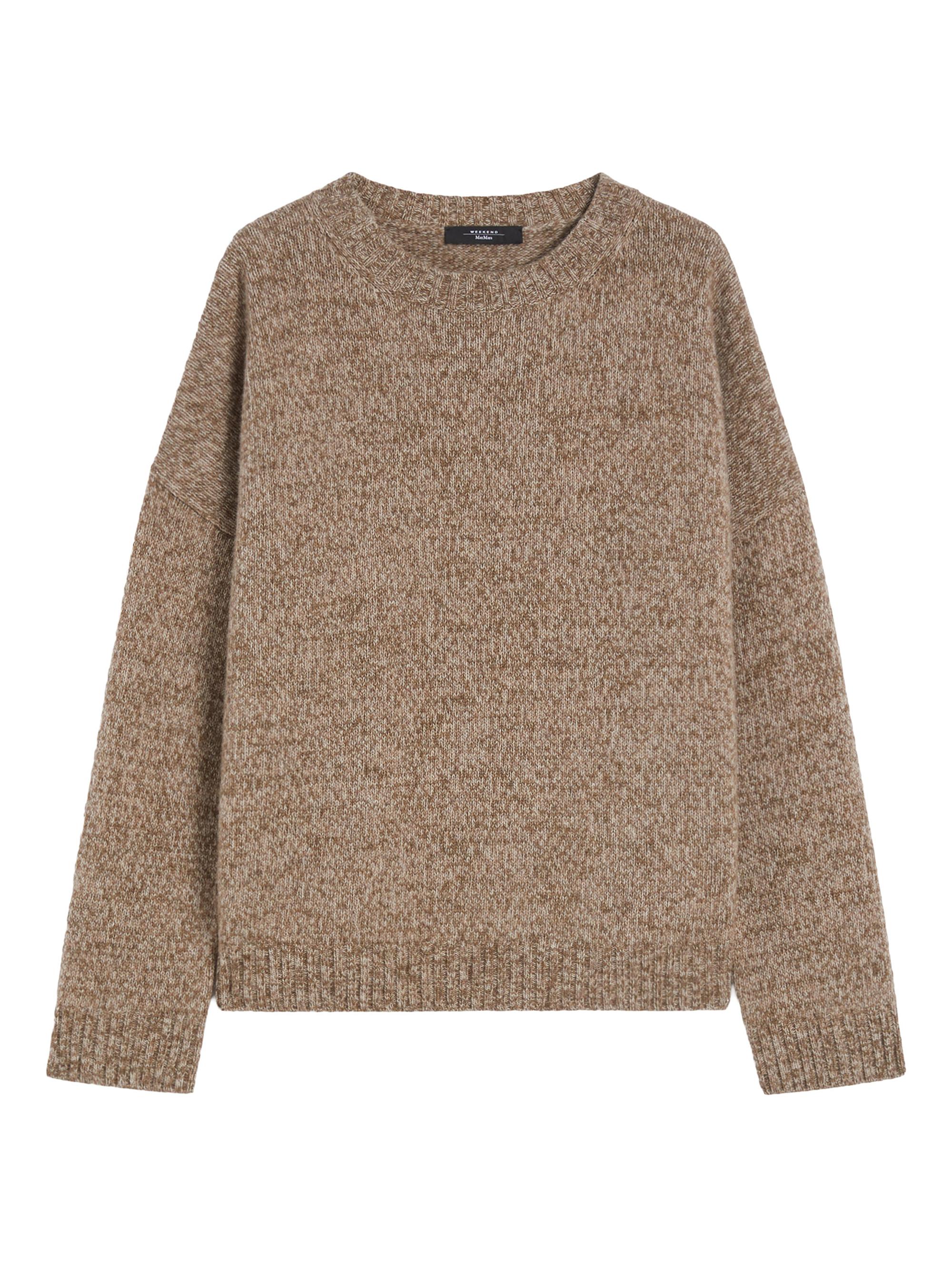 Crewneck Cotton and Wool Knit Jumper
