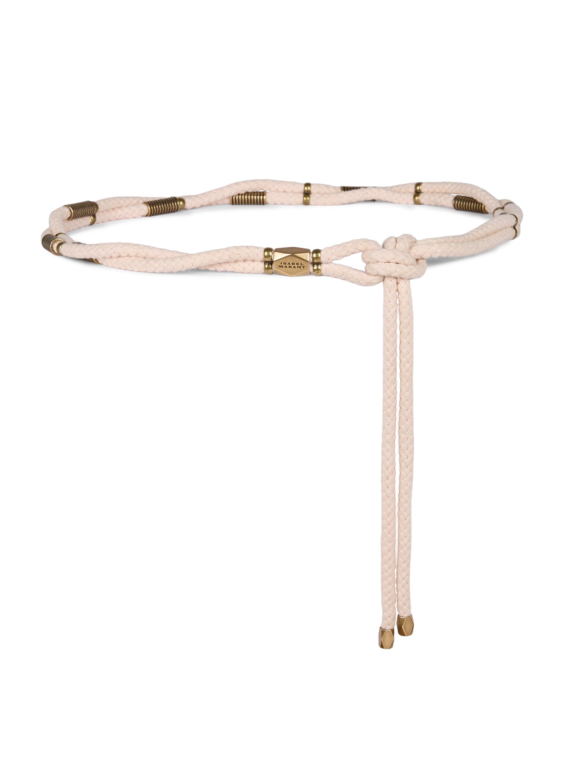 Isabel Marant Women's Sayka Metal-Trim Waist Belt - Ecru