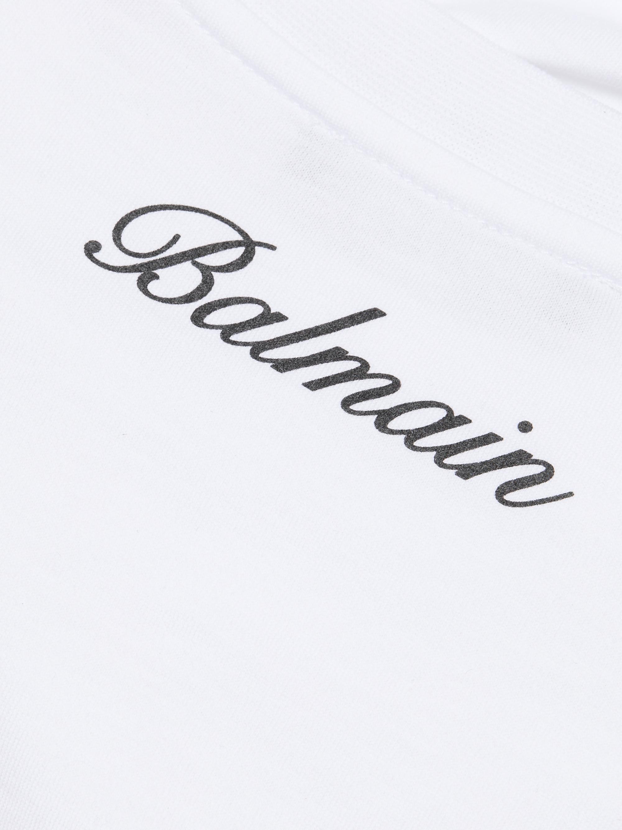 Balmain 3-Buttons Draped T-Shirt | Saks Fifth Avenue