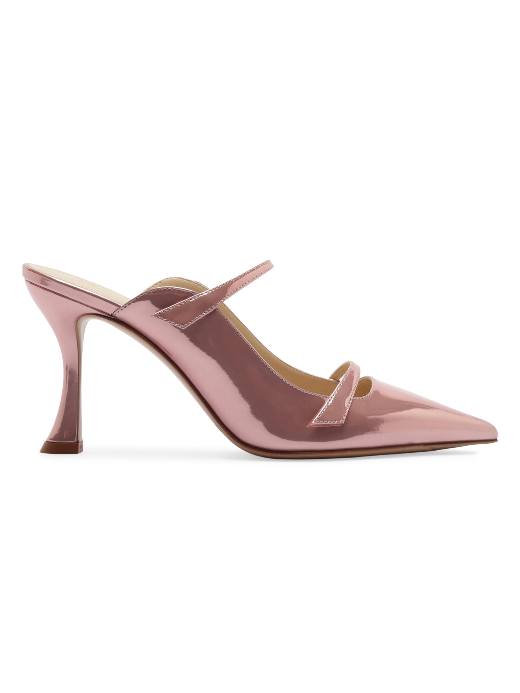 Alexandre Birman Women's Tita 85MM Specchio Leather Mules - Pink