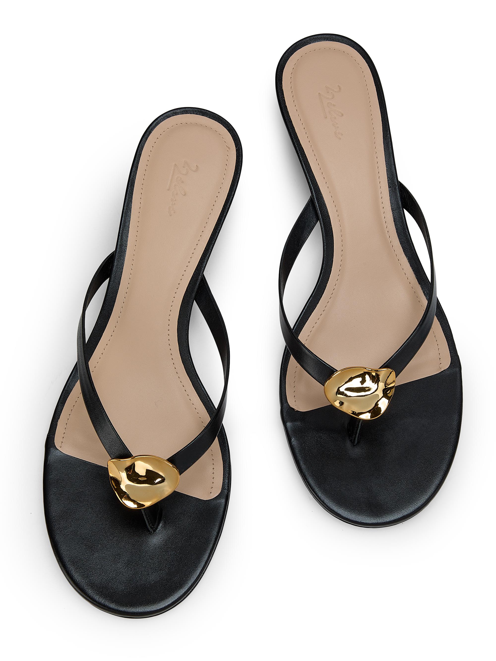 22élevé 40MM Leather Kitten-Heel Sandals | Saks Fifth Avenue