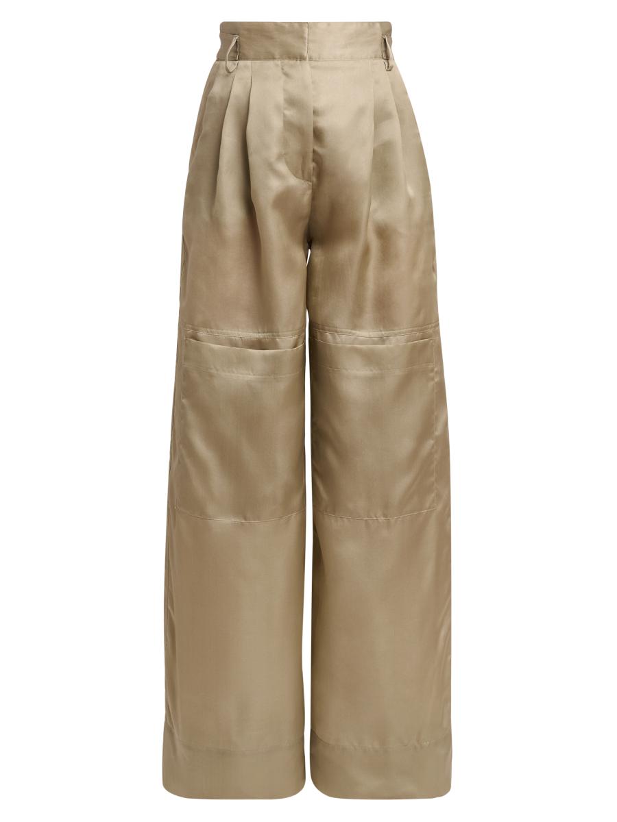 パンツ a ferretti tucked pants Alberta Ferretti Pleated Silk Wide-Leg Pants | Saks Fifth Avenue