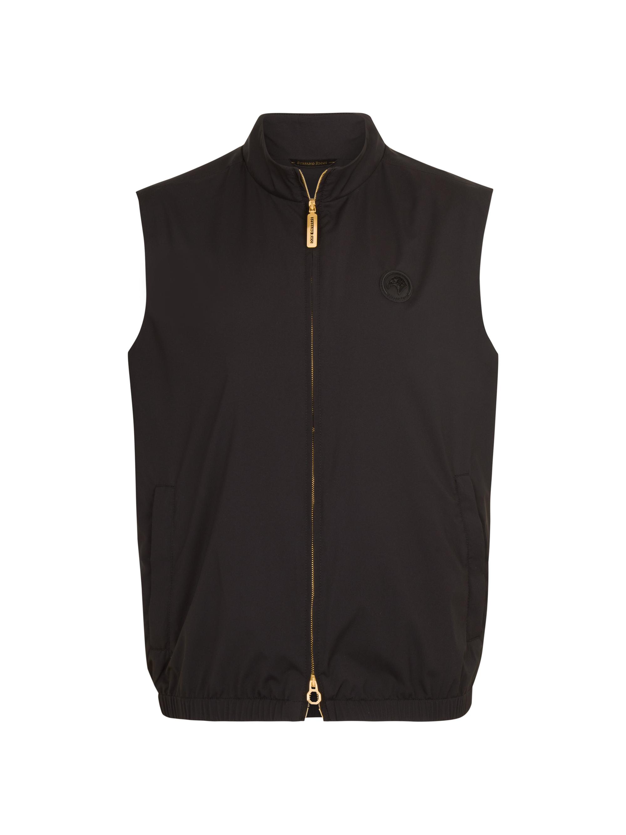 Stefano Ricci Men's Italian Refined Luxurious Sport Vest - Black