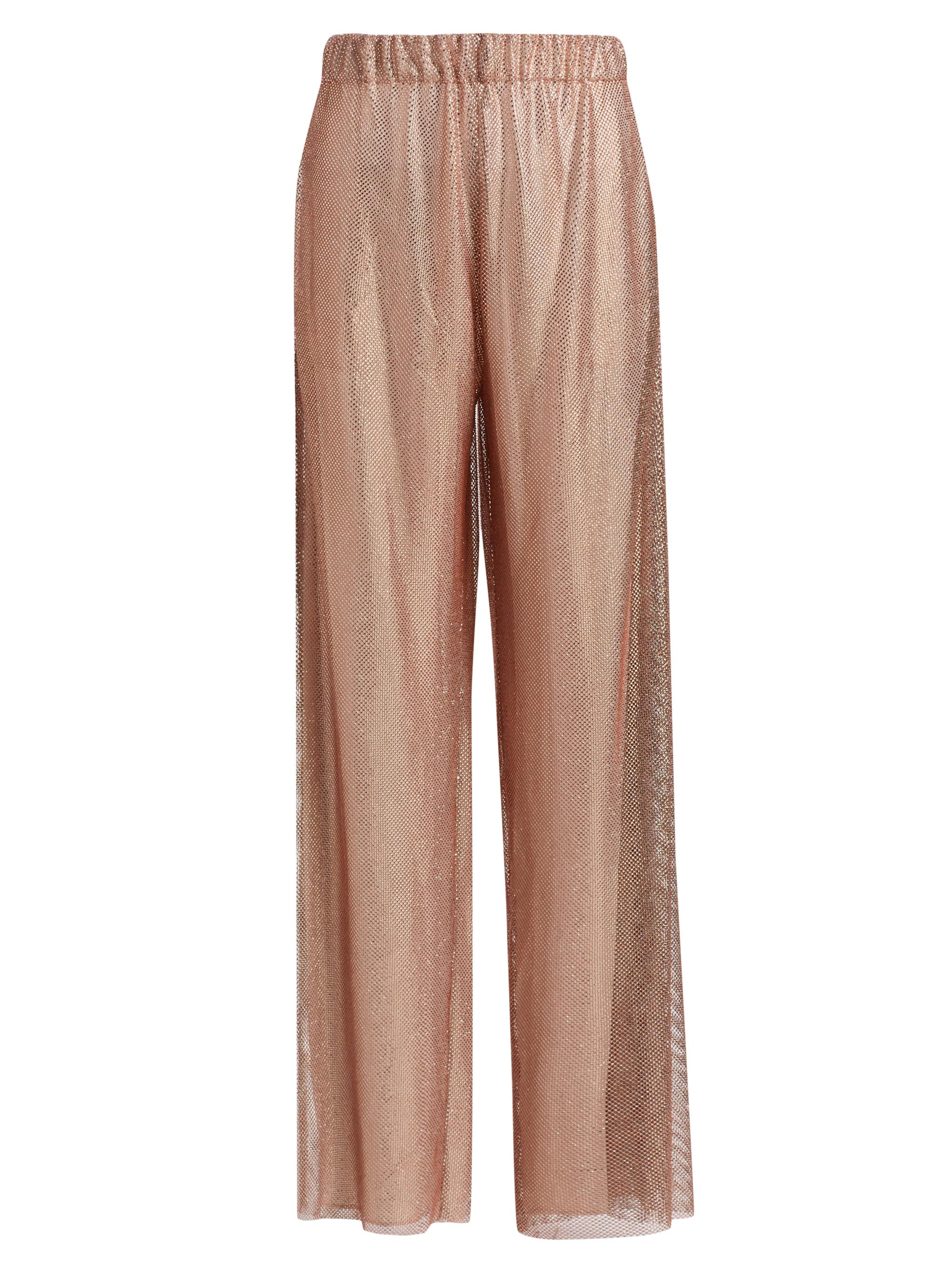 Alberta Ferretti Women's Hotfix Embellished Straight Trousers - Multi Pink - Women's Clothing