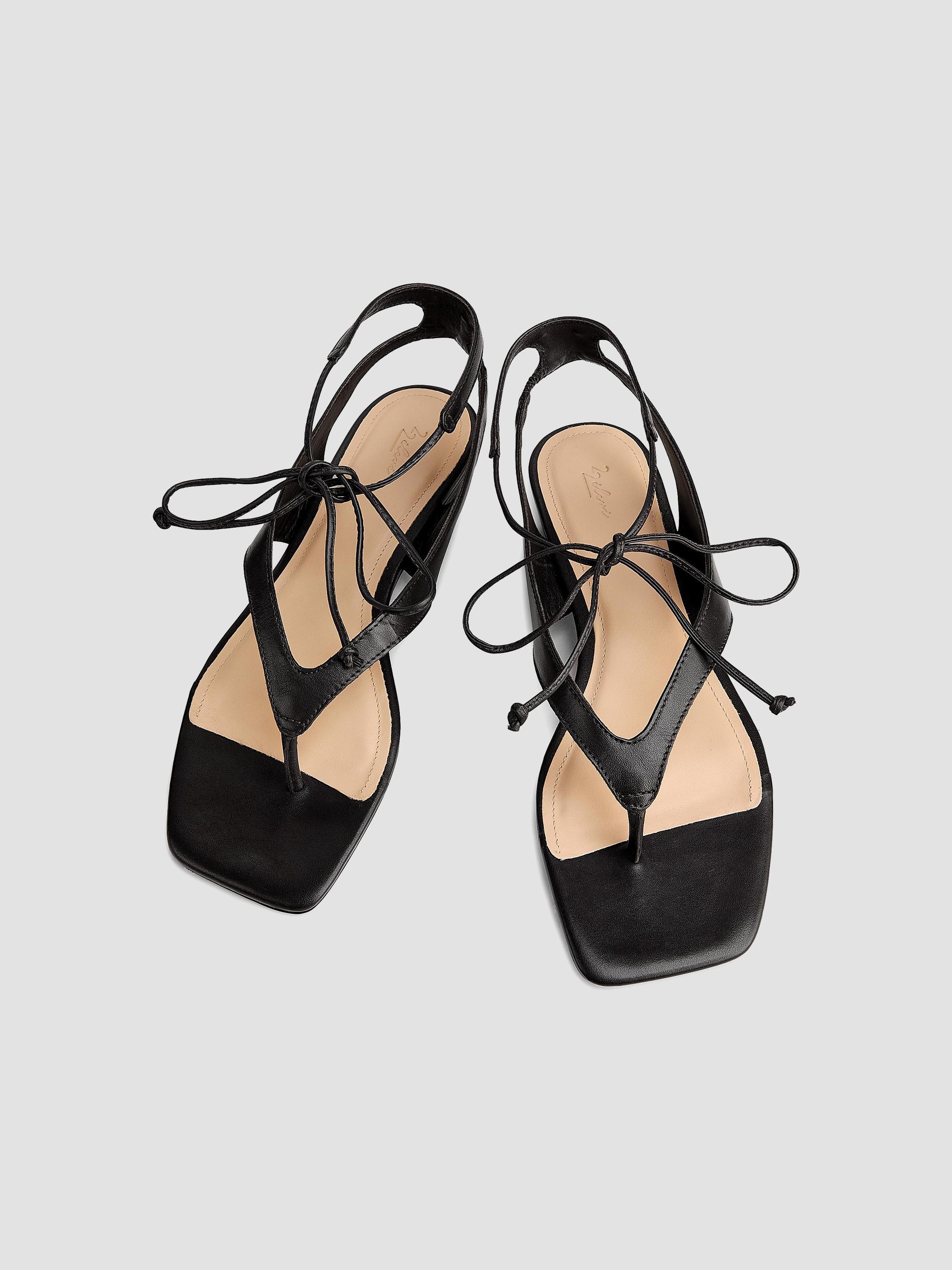 22élevé Leather Ankle-Wrap Sandals | Saks Fifth Avenue