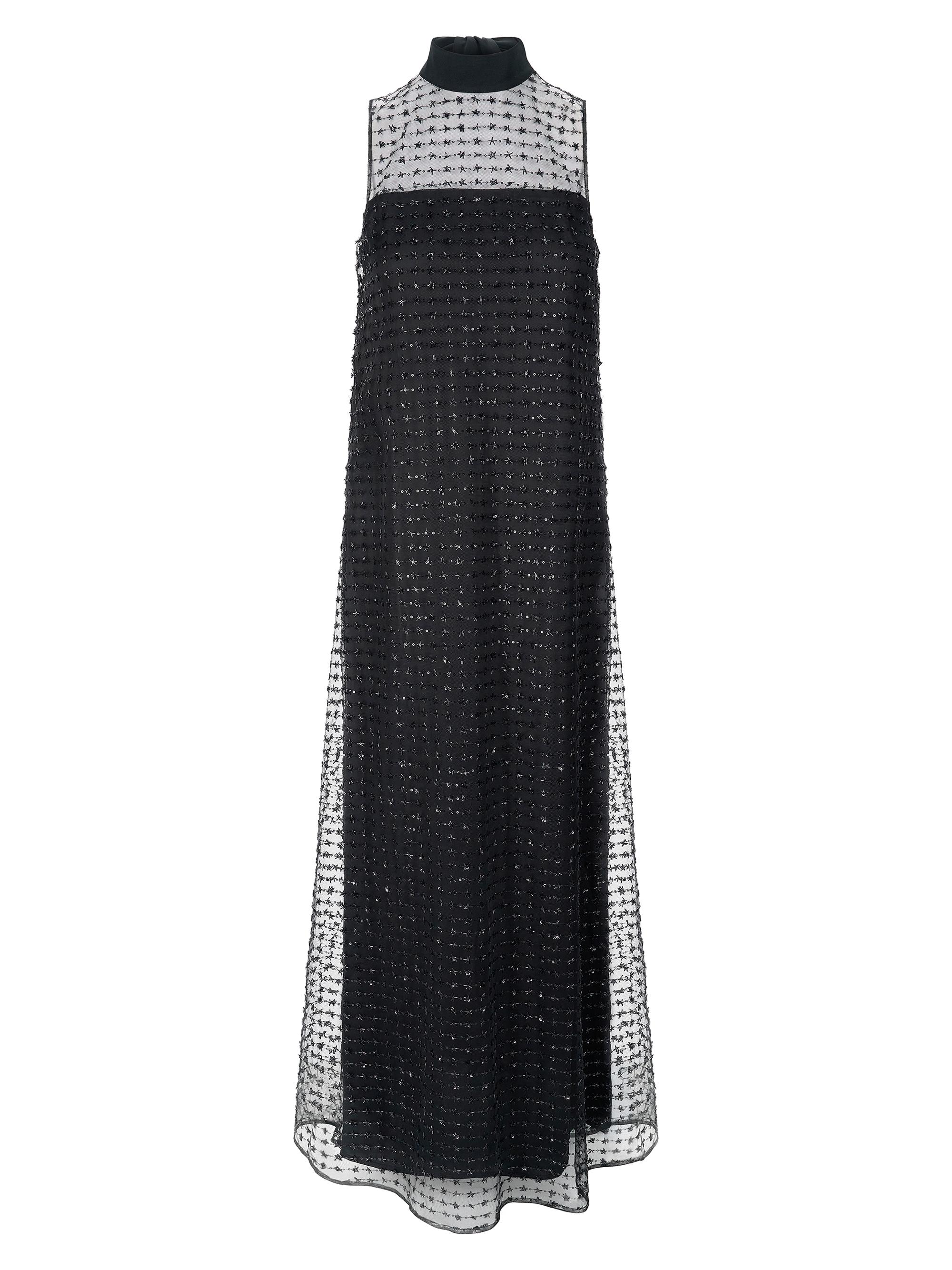 Albee Embellished Mesh Maxi Dress