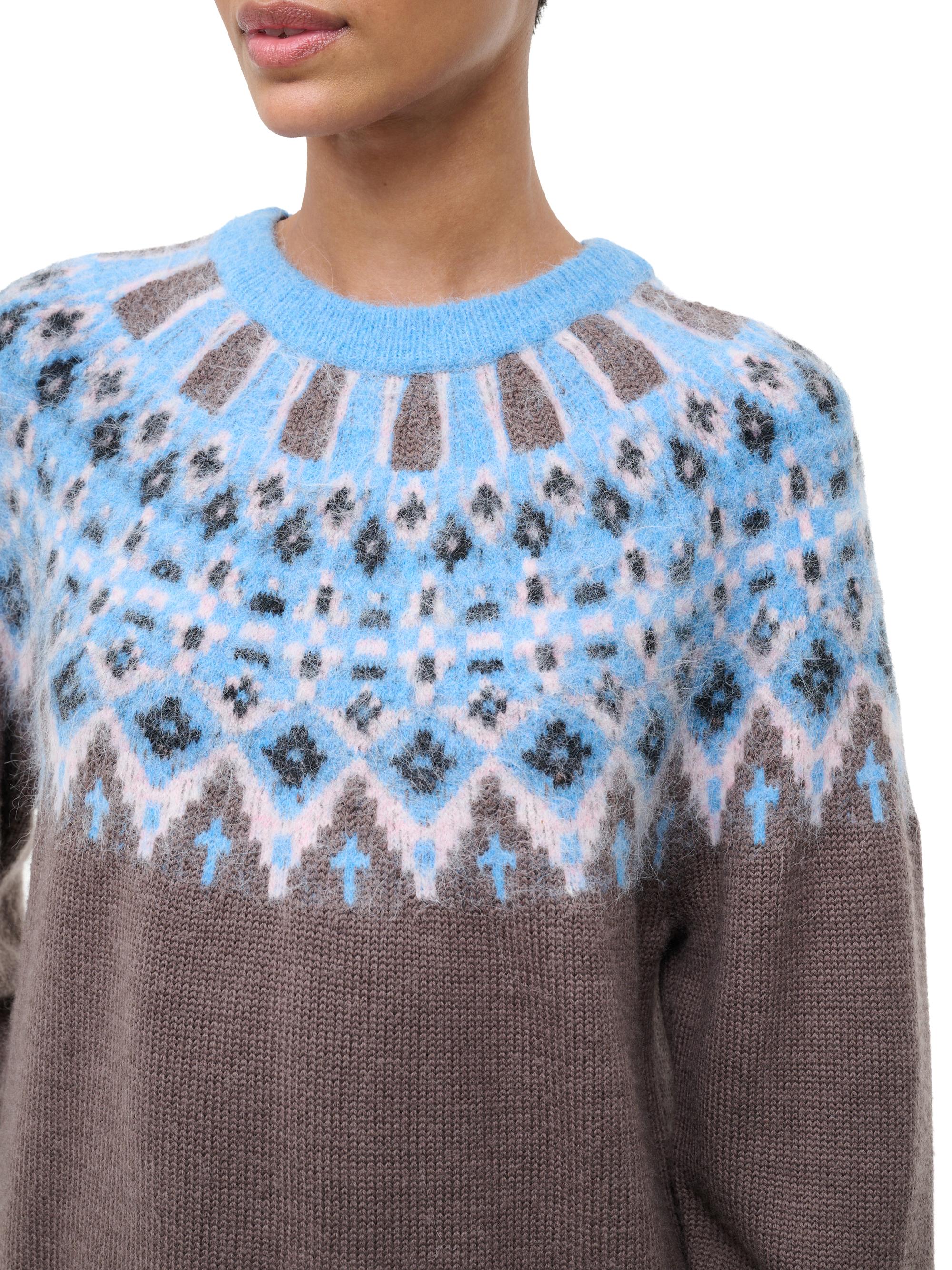 Staud Zane Fair Isle-Style Wool-Blend Sweater | Saks Fifth Avenue
