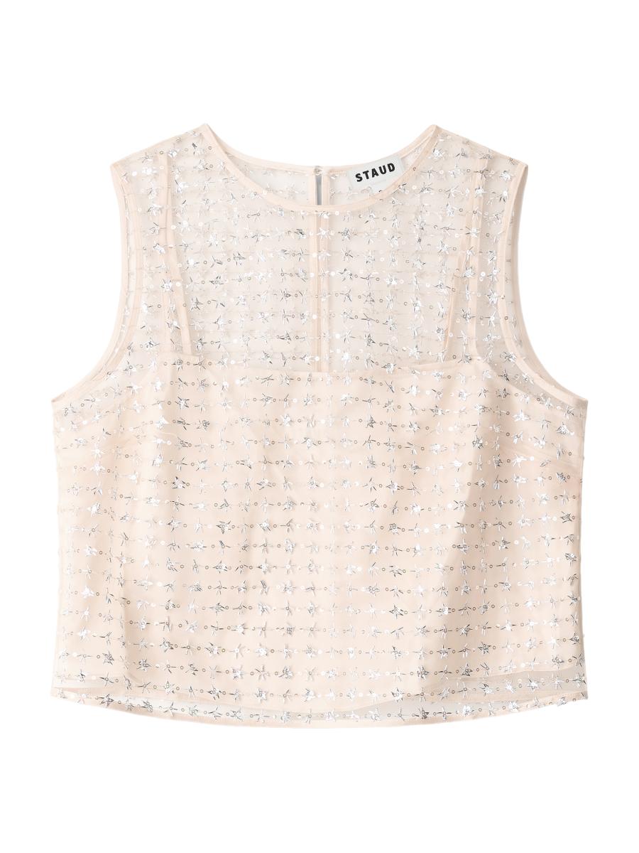 Staud Seraphina Metallic Top | Saks Fifth Avenue