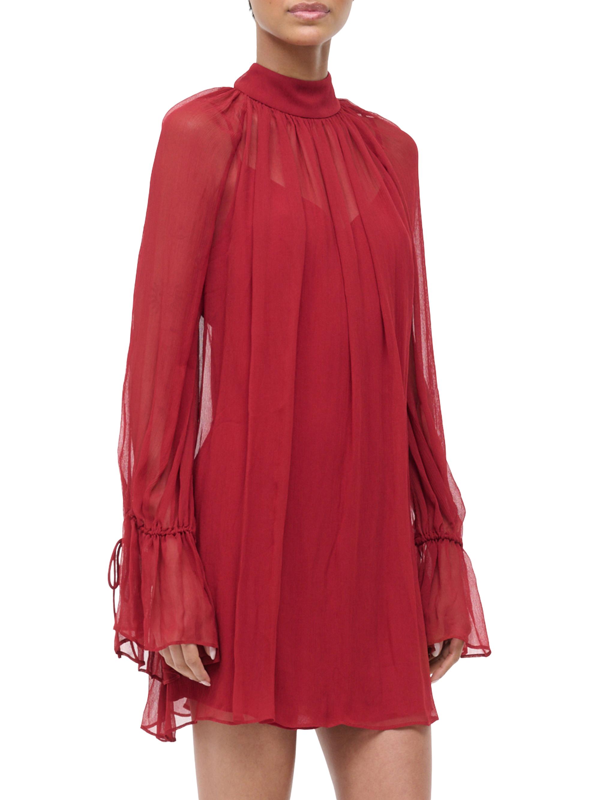 Roux Chiffon Tieneck Minidress