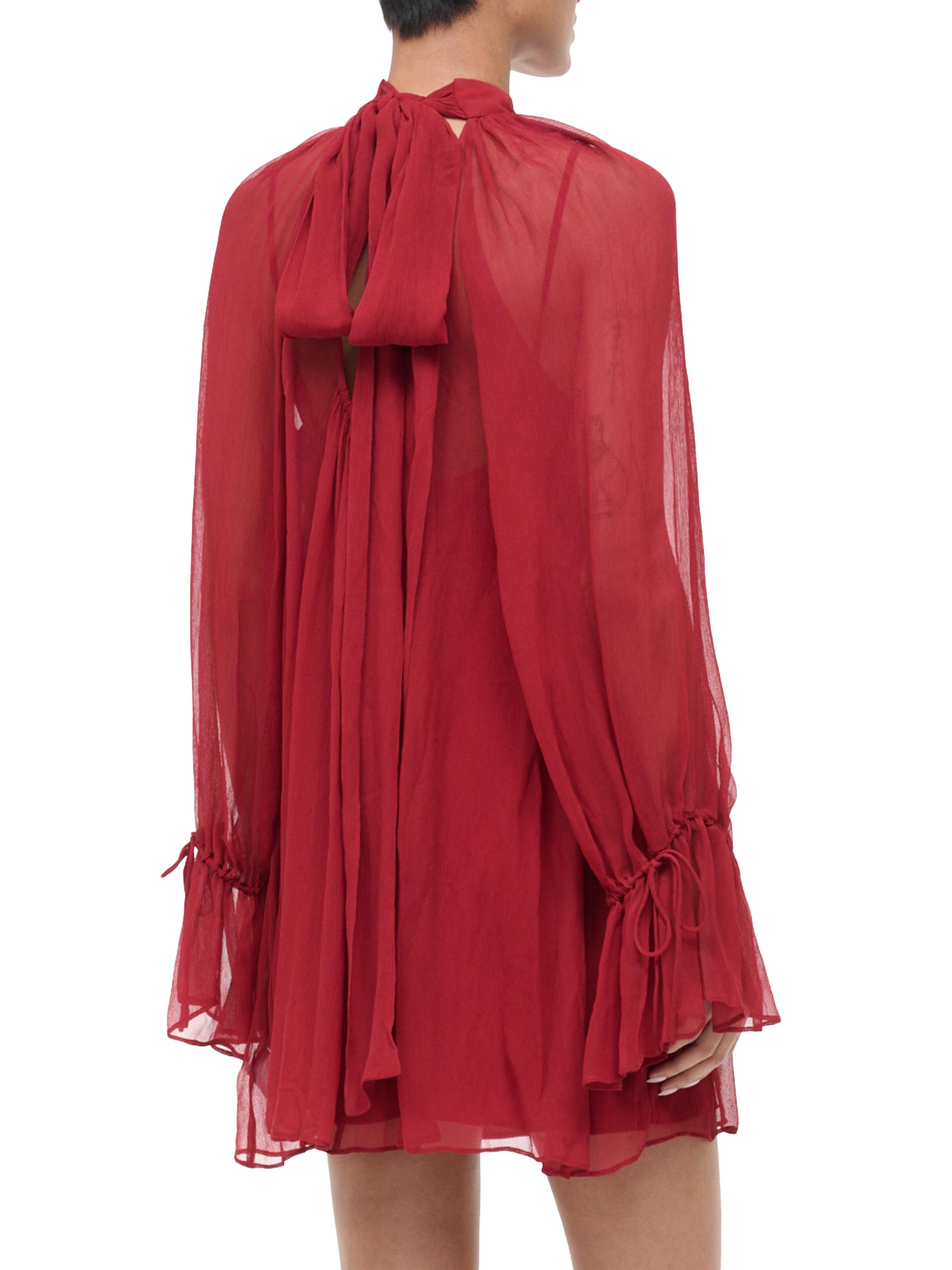 Roux Chiffon Tieneck Minidress