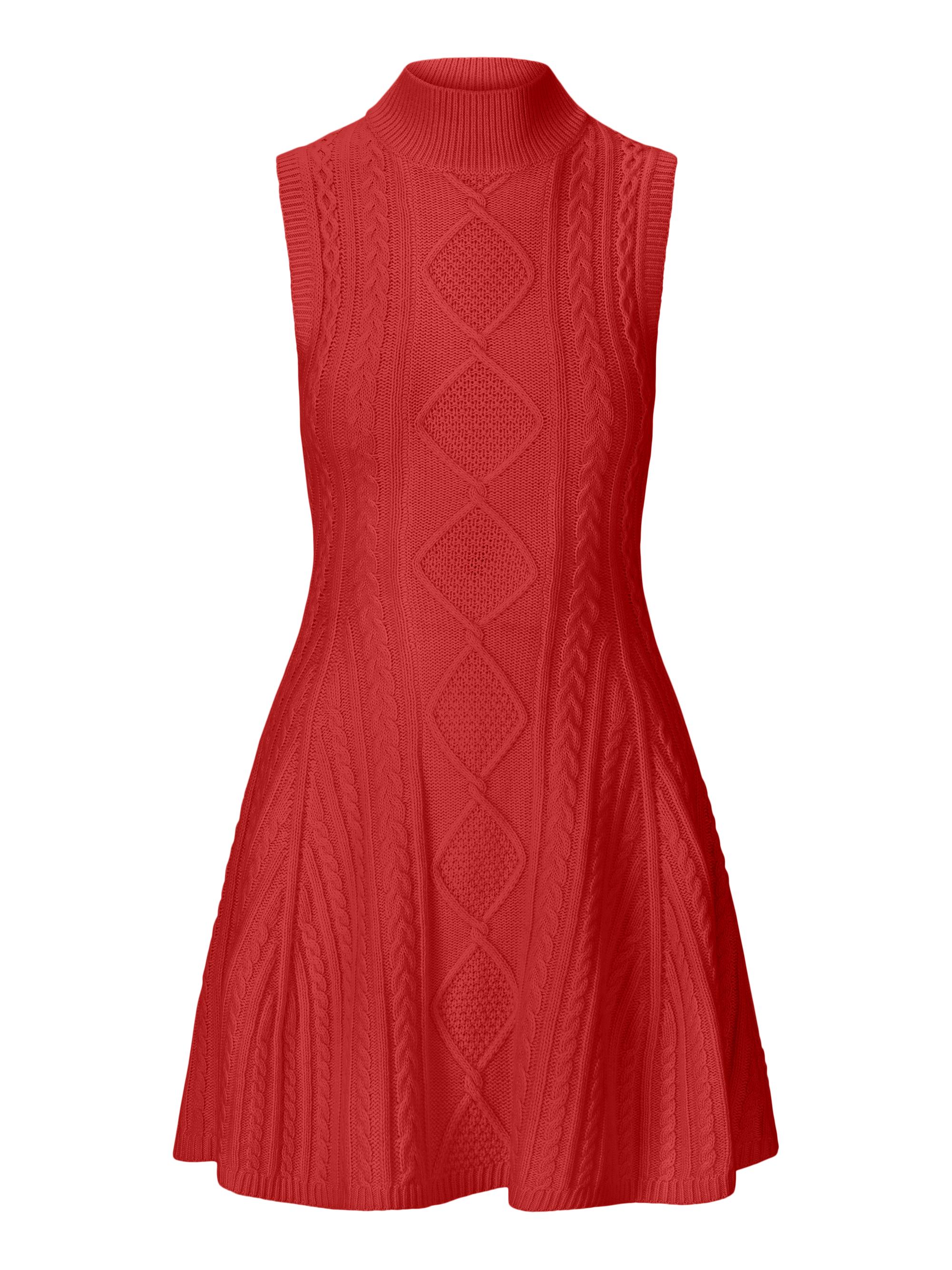 Staud Women's Charade Cable-Knit Mini-Sweaterdress - Rogue